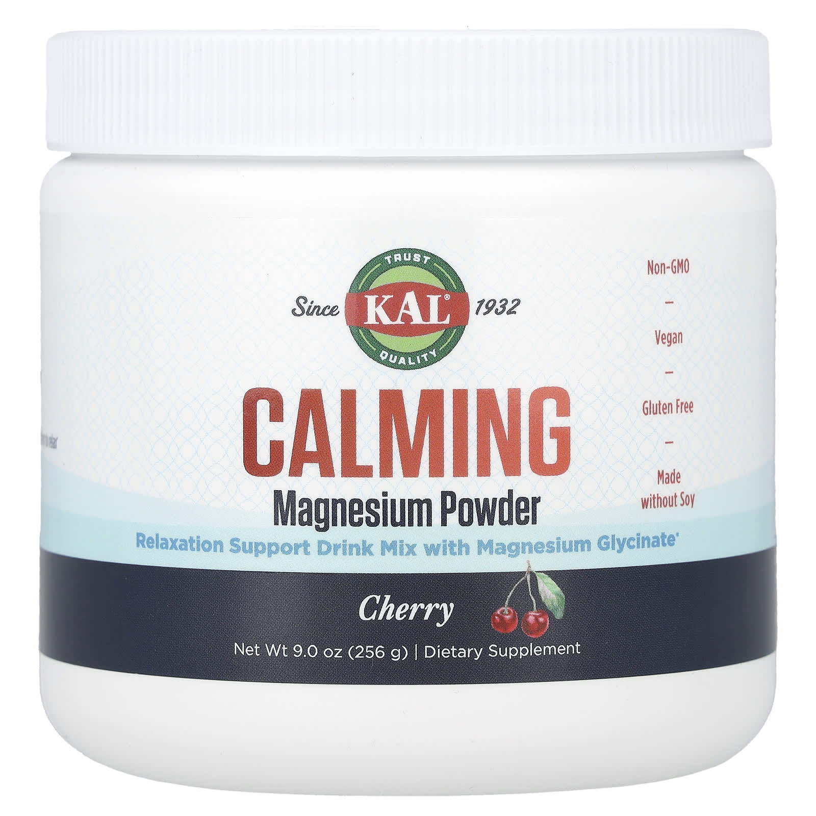 KAL Calming Magnesium Powder – Cherry – 256 g — Tunisie