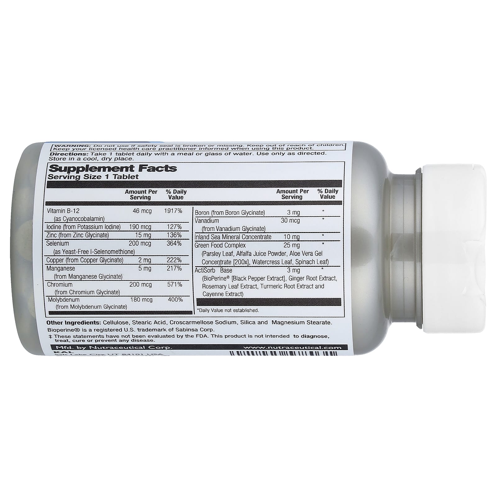 KAL Trace Minerals – 30 comprimés — photo 2 sur 2