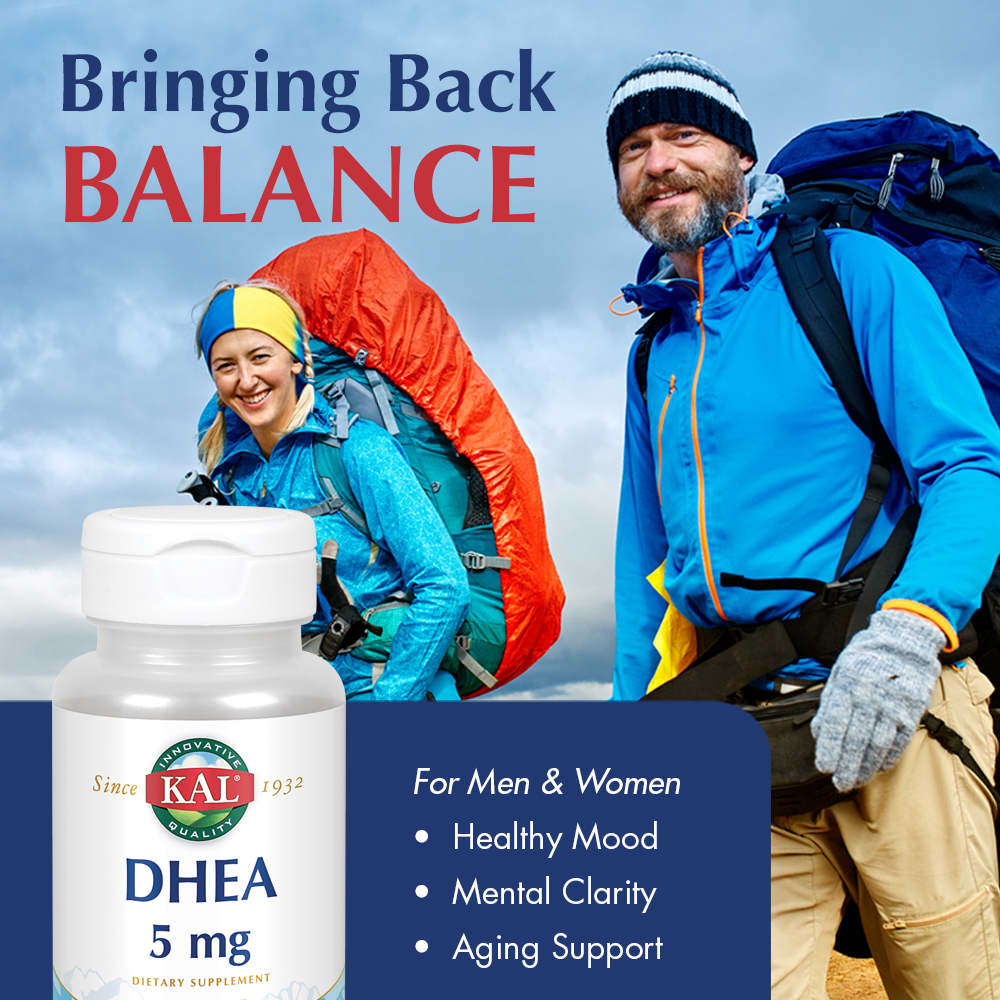 KAL DHEA – 5 mg – 60 comprimés — étiquette 1