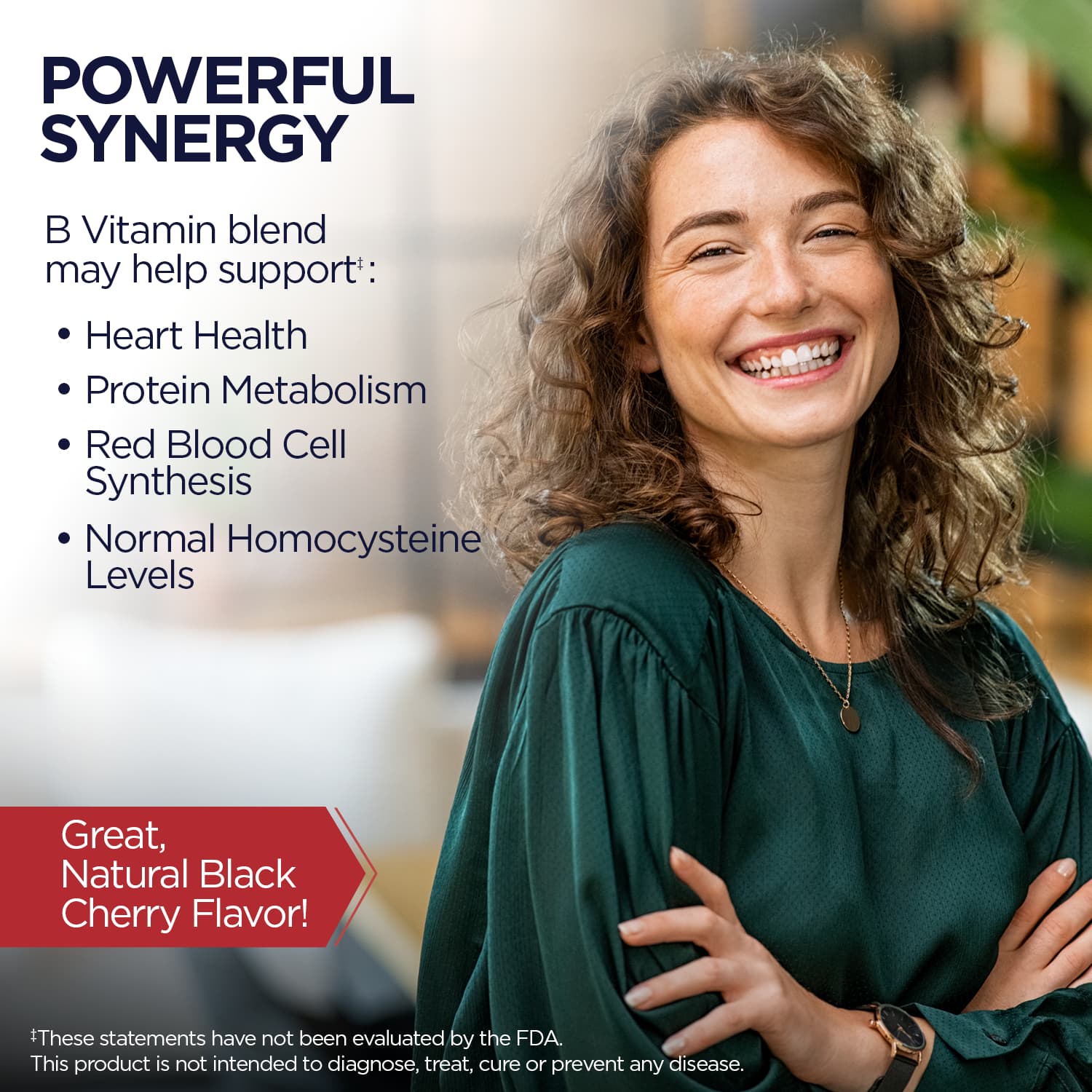 KAL B-6, Folic Acid – Black Cherry – 60 pastilles — étiquette 1