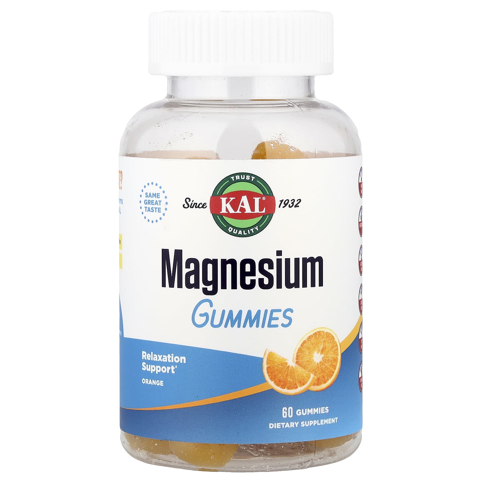KAL Magnesium Gummies – Orange – 60 gommes — Tunisie