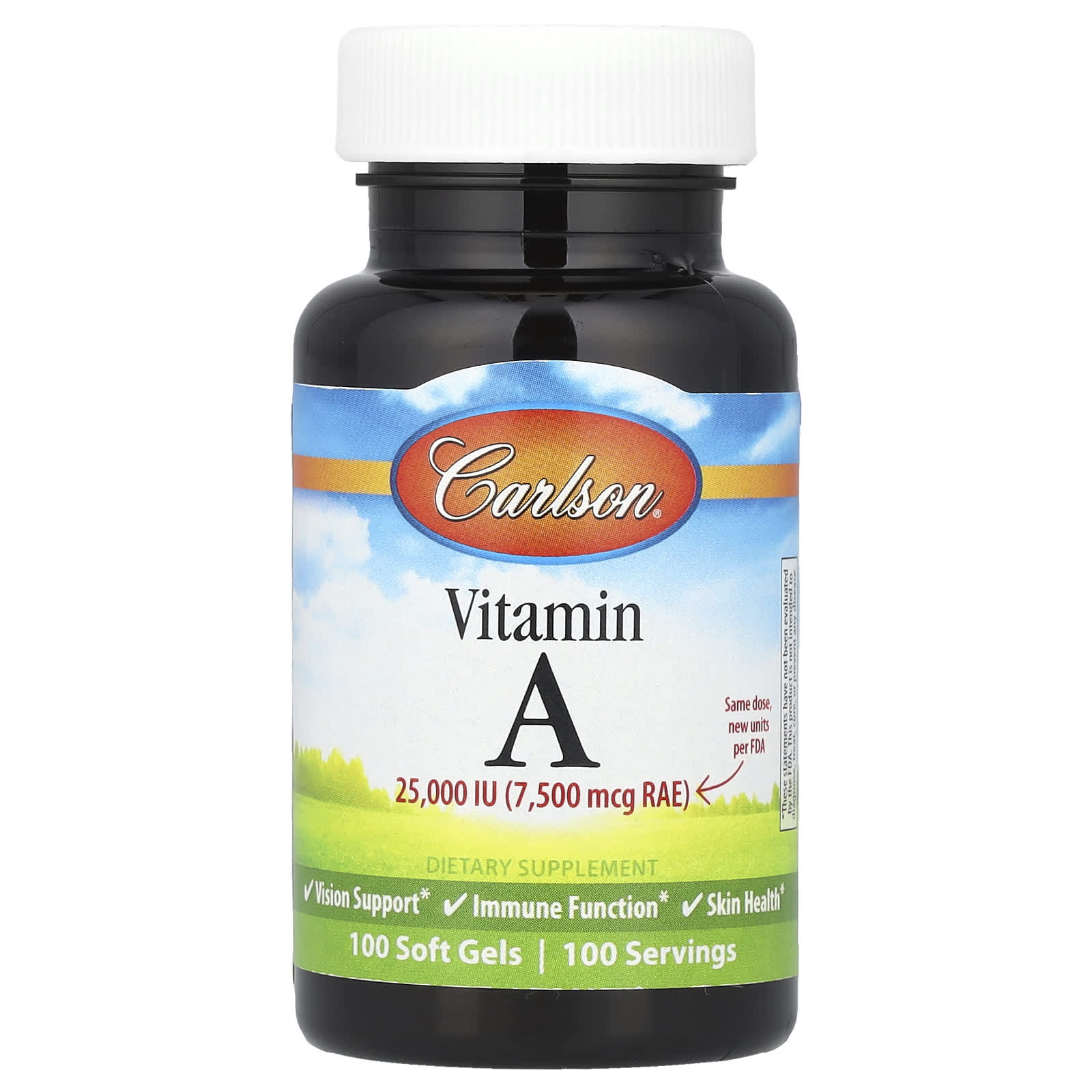Carlson Vitamin A – 100 capsules molles — Tunisie