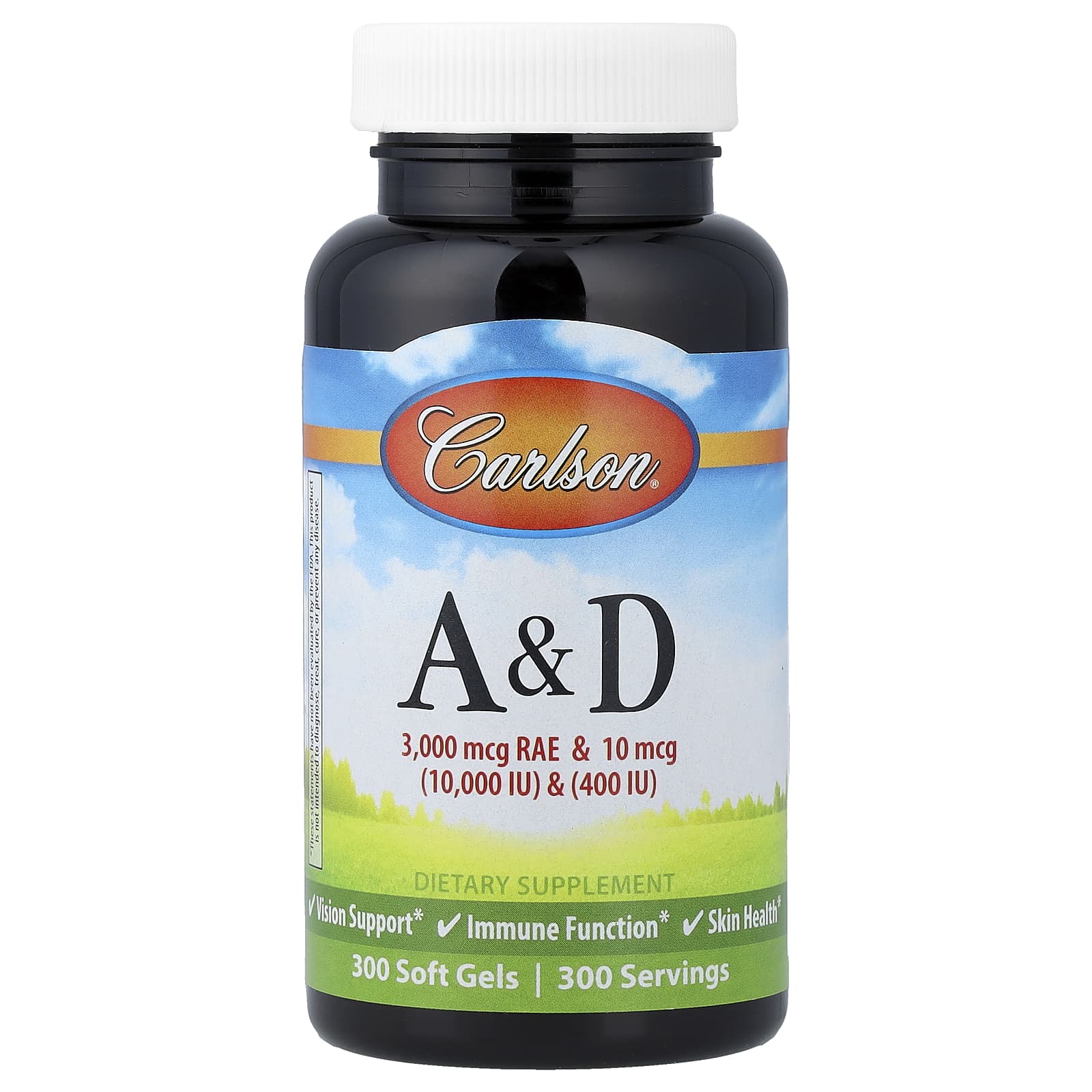 Carlson Vitamins A & D – 300 capsules molles — Tunisie