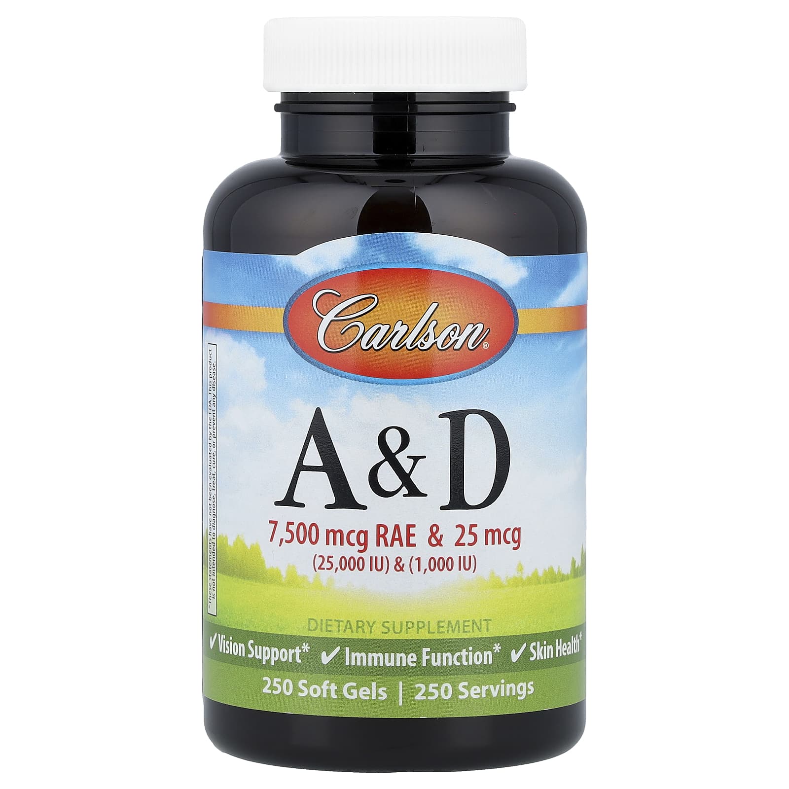 Carlson Vitamin A & D – 250 capsules molles — Tunisie