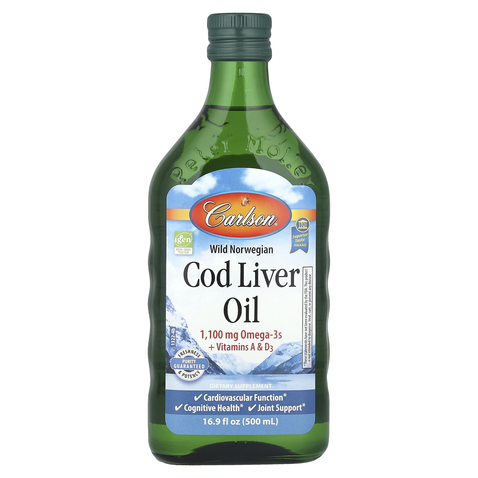 Carlson Wild Norwegian Cod Liver Oil – 500 ml — Tunisie