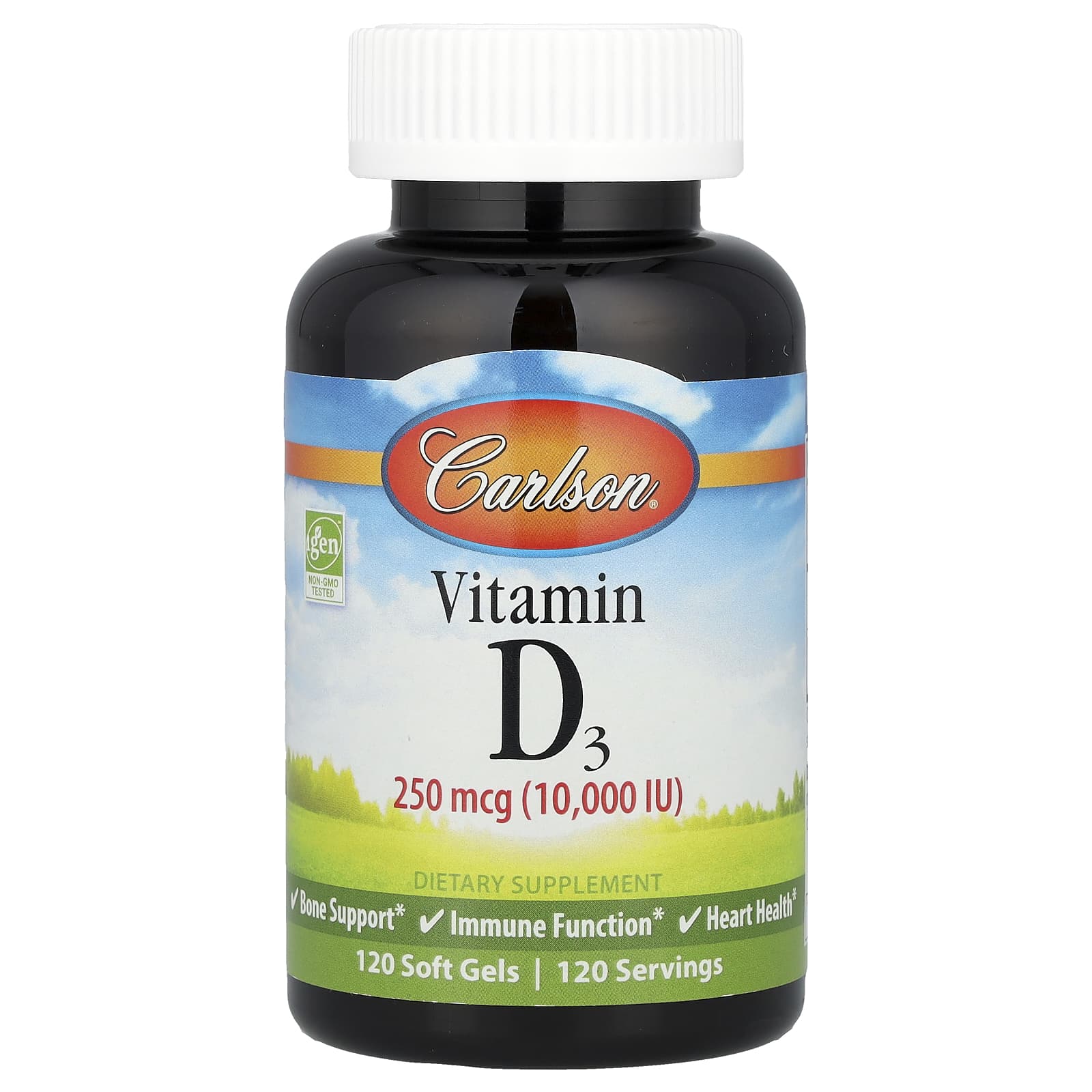 Carlson Vitamin D3 – 250 µg – 120 capsules molles — Tunisie