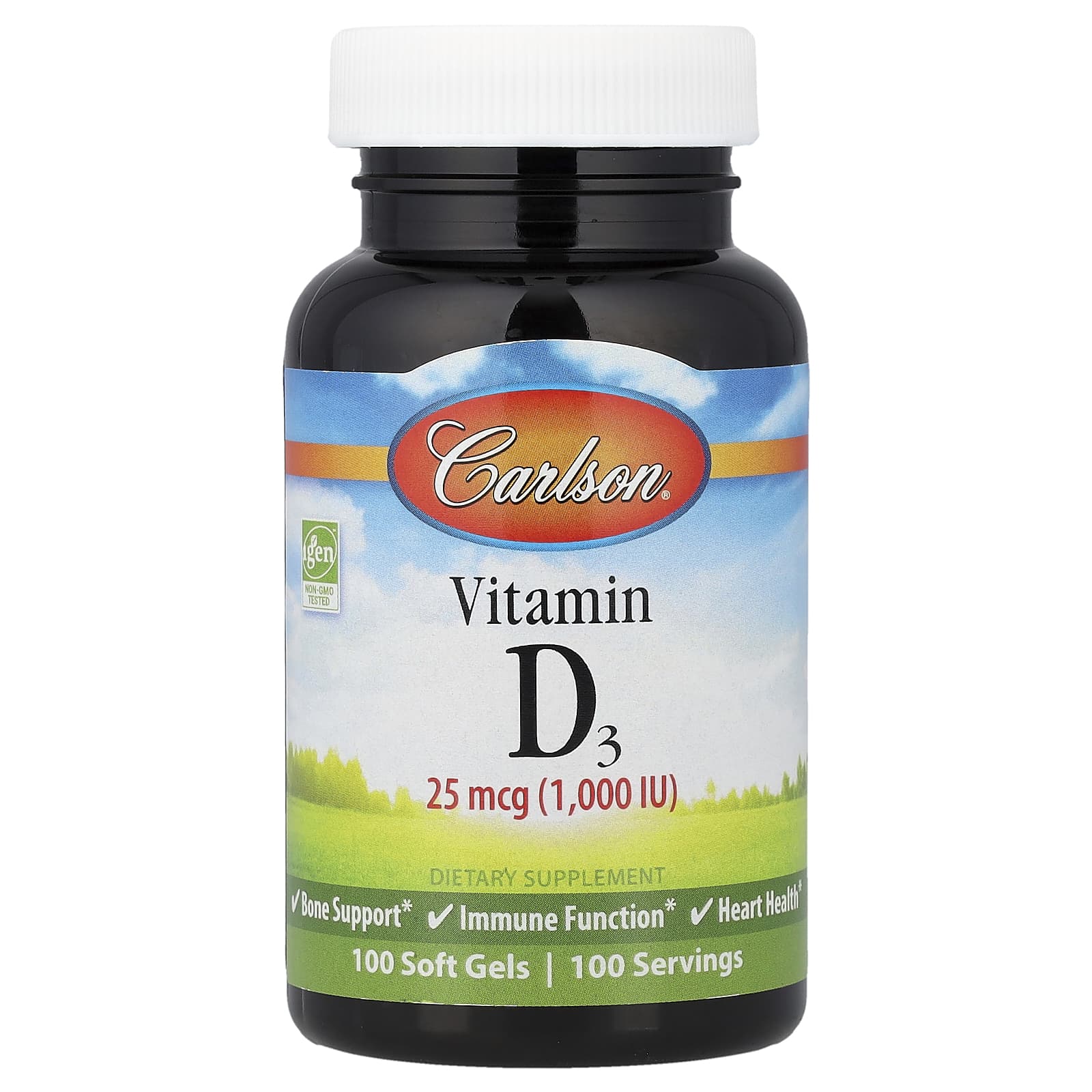 Carlson Vitamin D3 – 100 capsules molles — Tunisie
