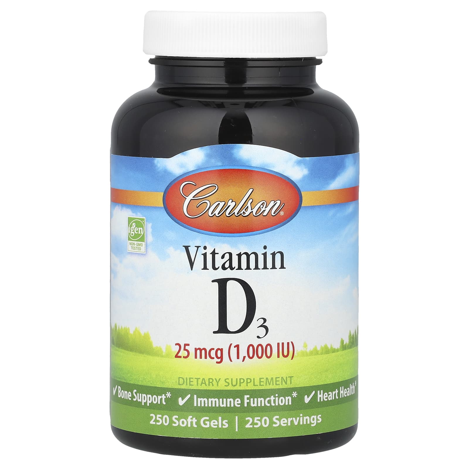 Carlson Vitamin D3 – 250 capsules molles — Tunisie
