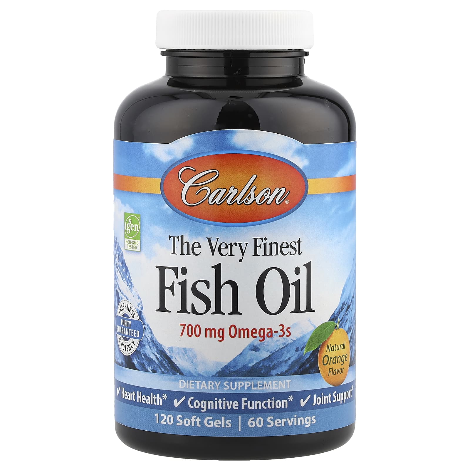 Carlson The Very Finest Fish Oil – Natural Orange – 120 capsules molles — Tunisie