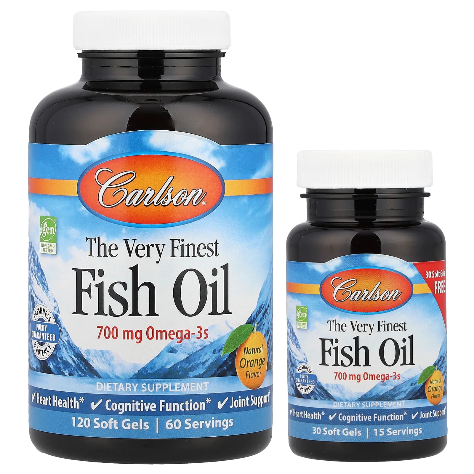 Carlson The Very Finest Fish Oil – Natural Orange – 150 capsules molles — Tunisie