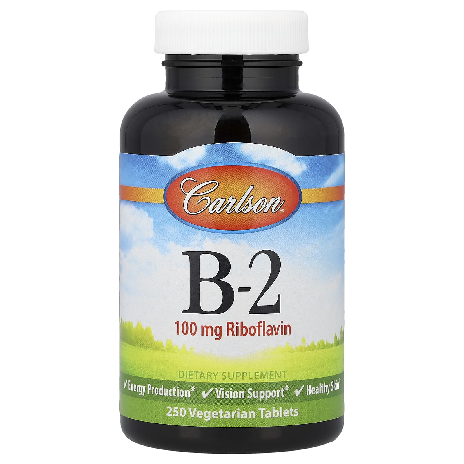 Carlson Vitamin B-2, 250 Vegetarian Tablets — Tunisie