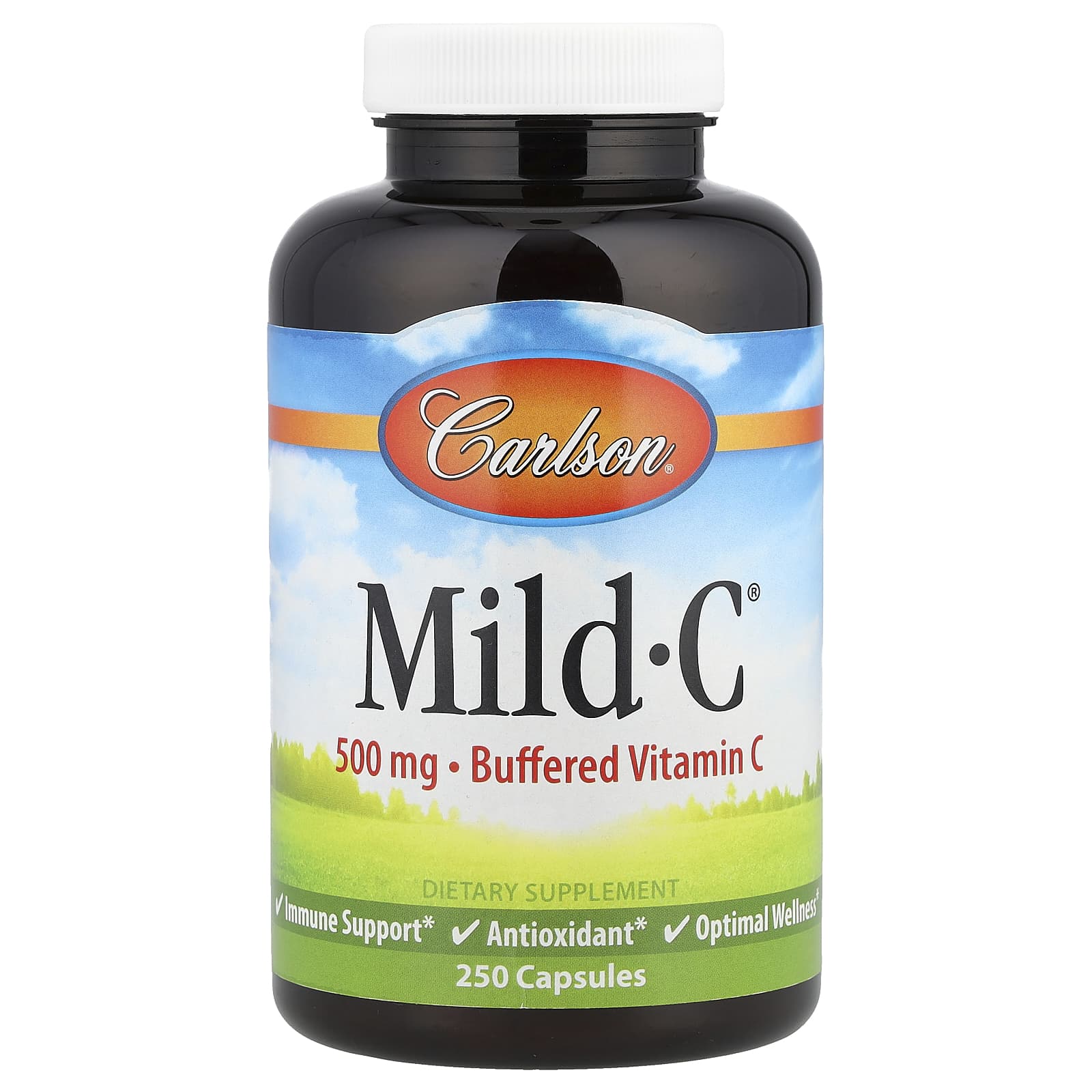 Carlson Mild-C, Buffered Vitamin C – 250 gélules — Tunisie