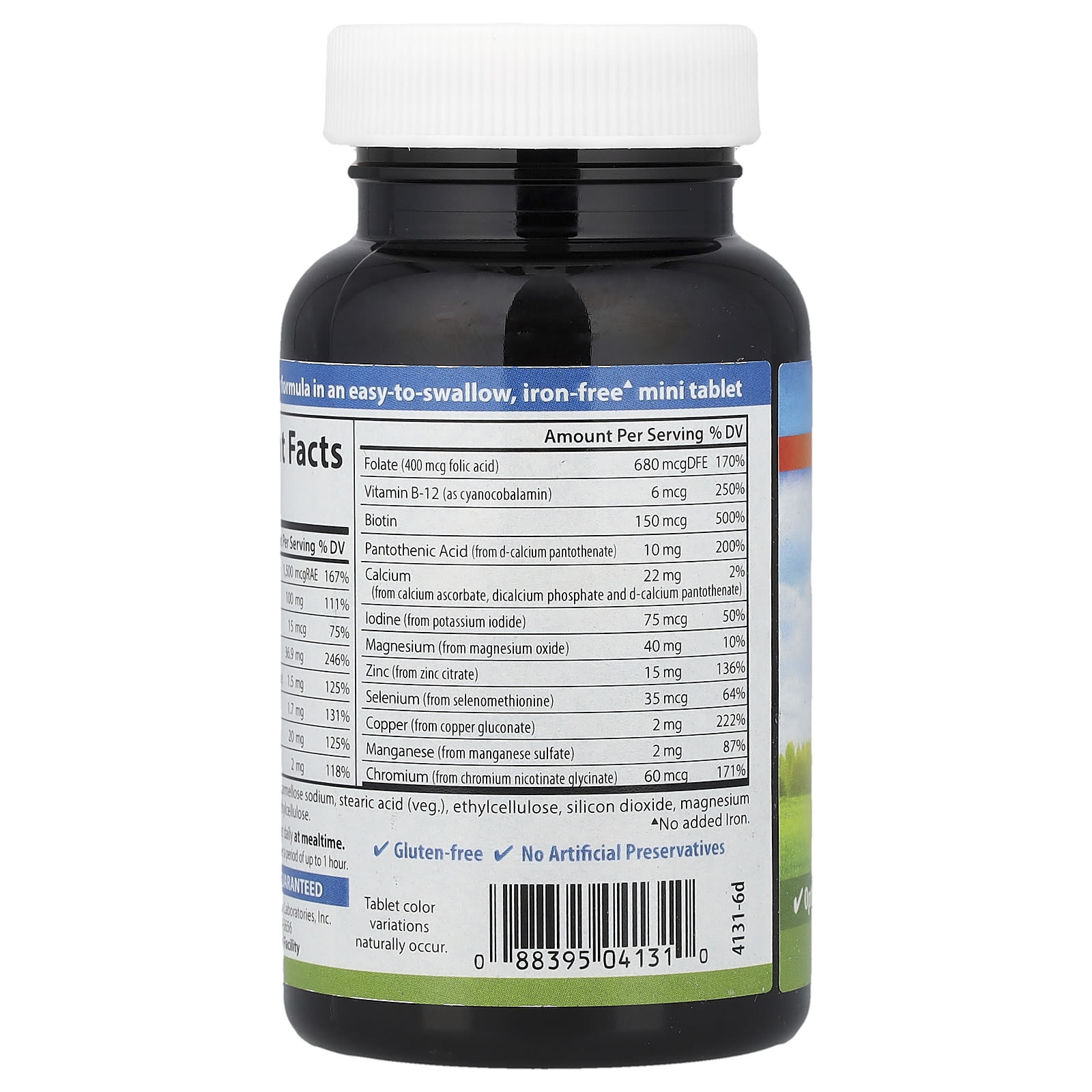 Carlson Mini Multi, 90 Mini Tablets — étiquette 1
