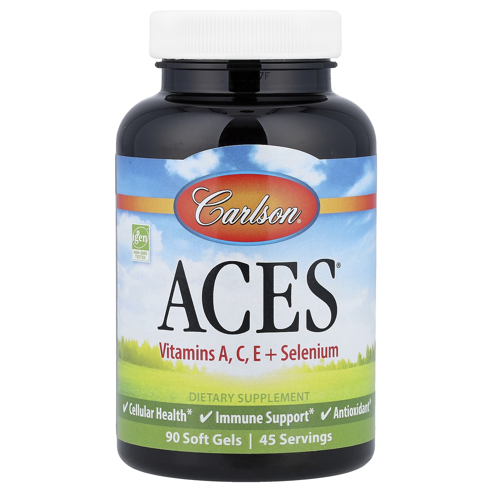Carlson ACES, Vitamins A, C, E + Selenium – 90 capsules molles — Tunisie