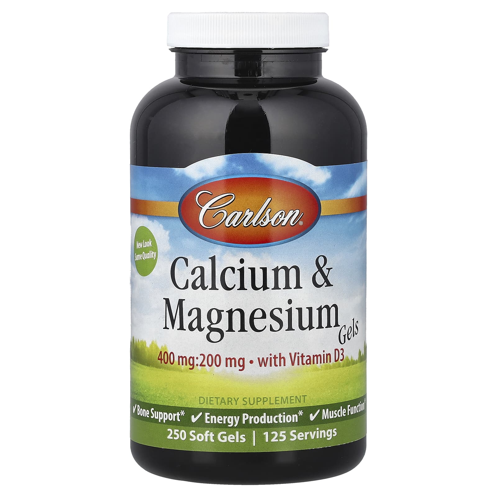 Carlson Calcium & Magnesium Gels with Vitamin D3 – 250 capsules molles — Tunisie
