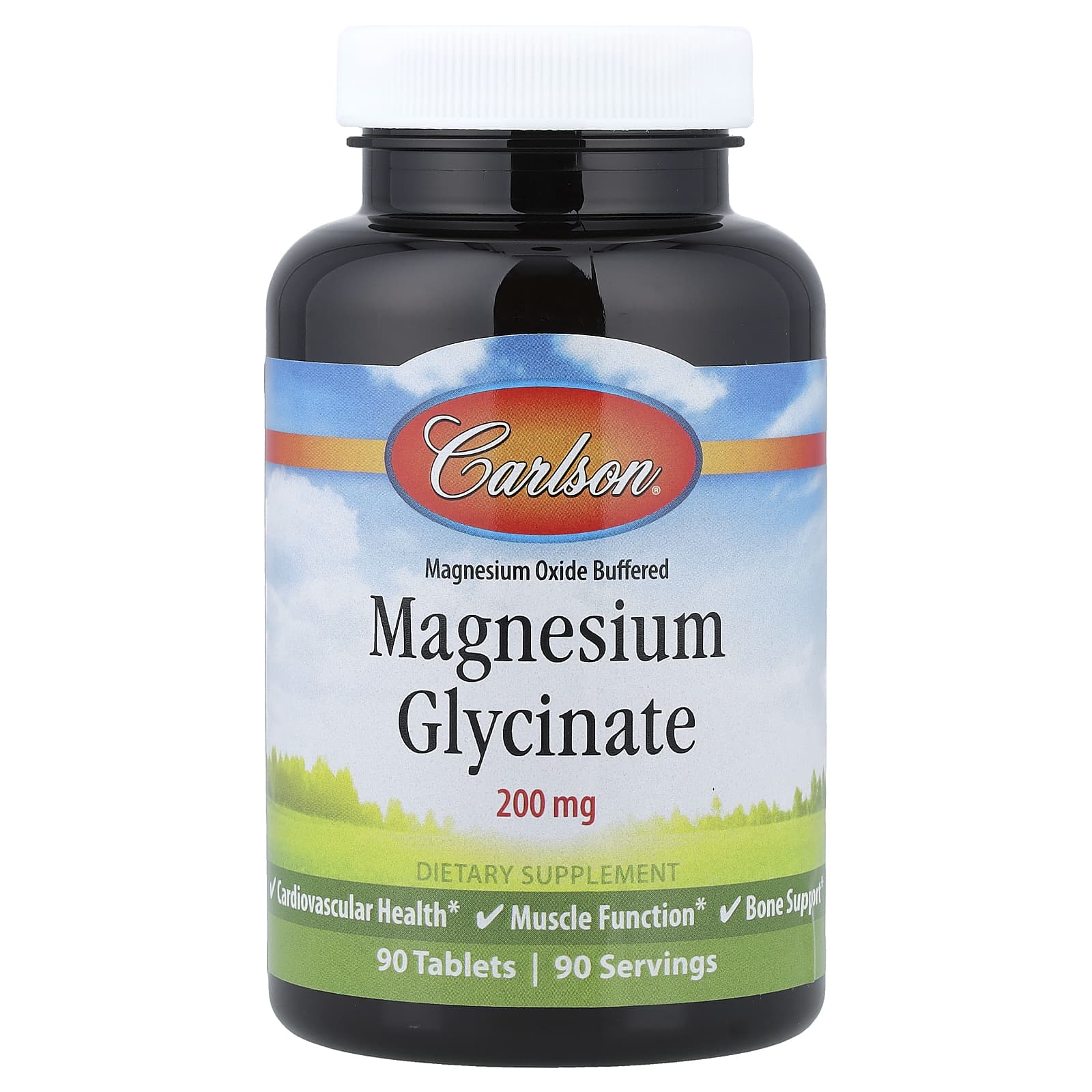 Carlson Magnesium Glycinate – 90 comprimés — Tunisie