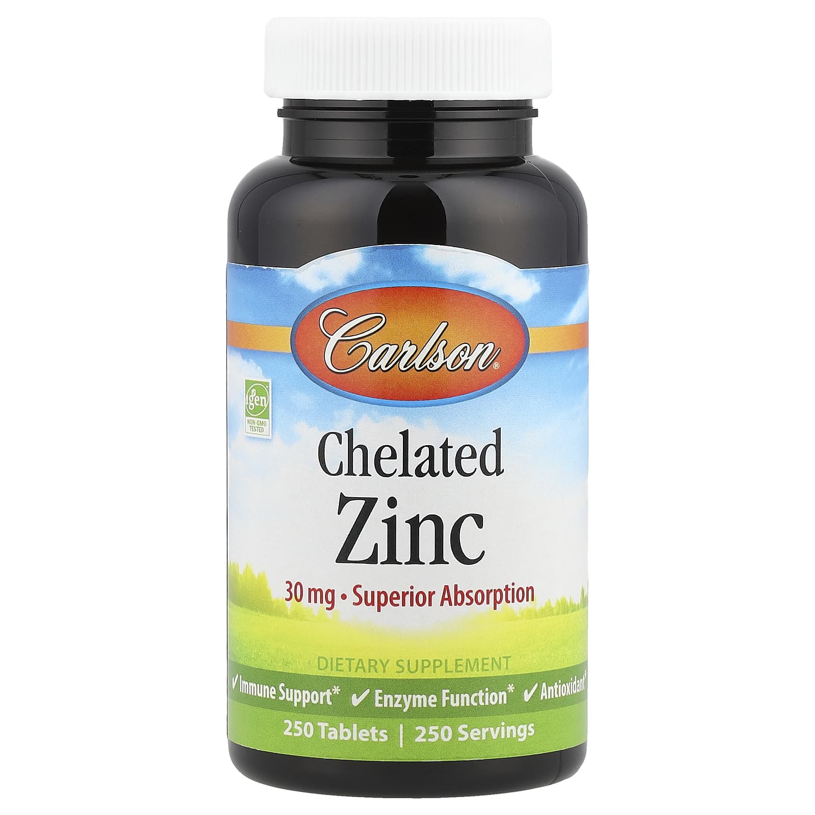 Carlson Chelated Zinc – 250 comprimés — Tunisie