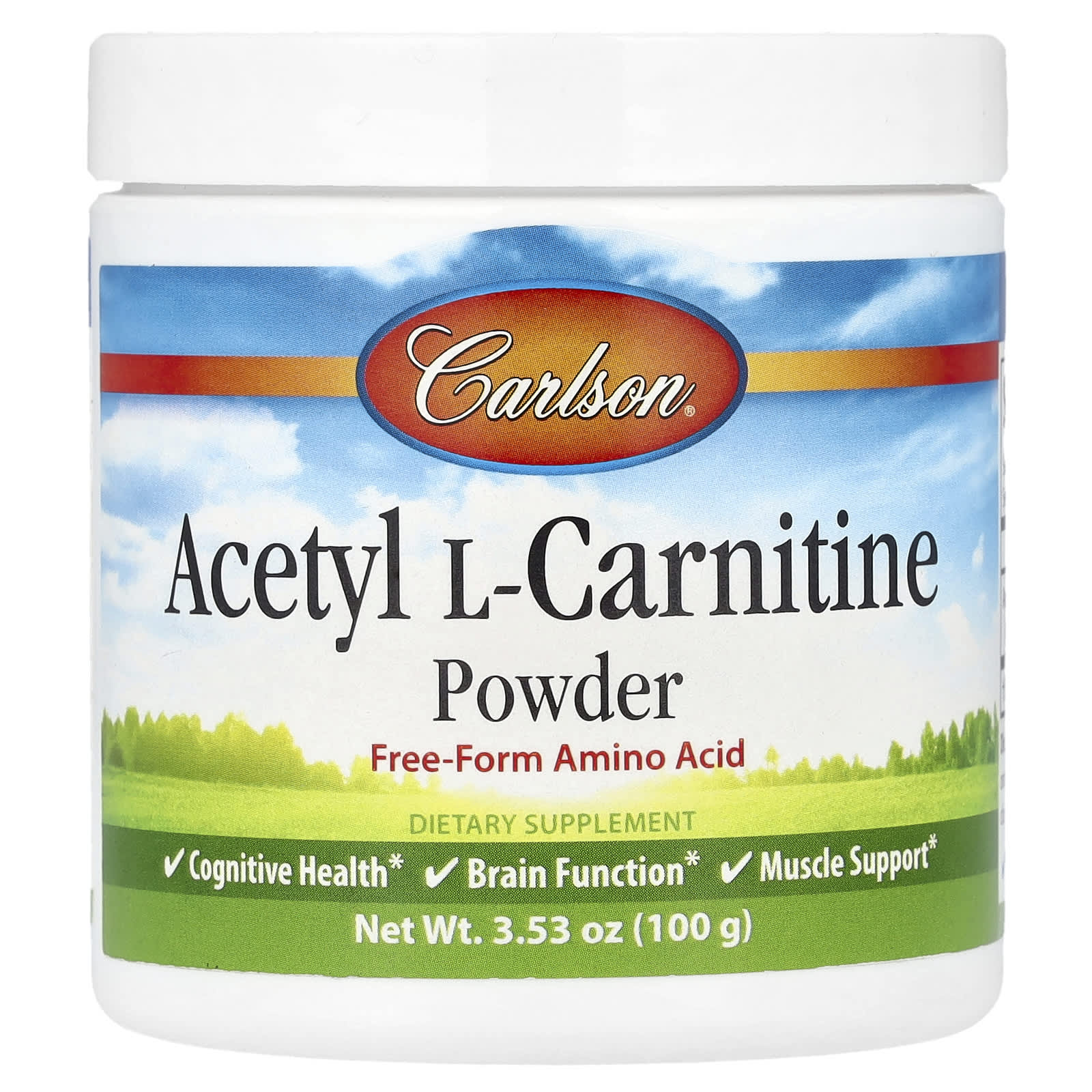 Carlson Acetyl L-Carnitine Powder – 100 g — Tunisie