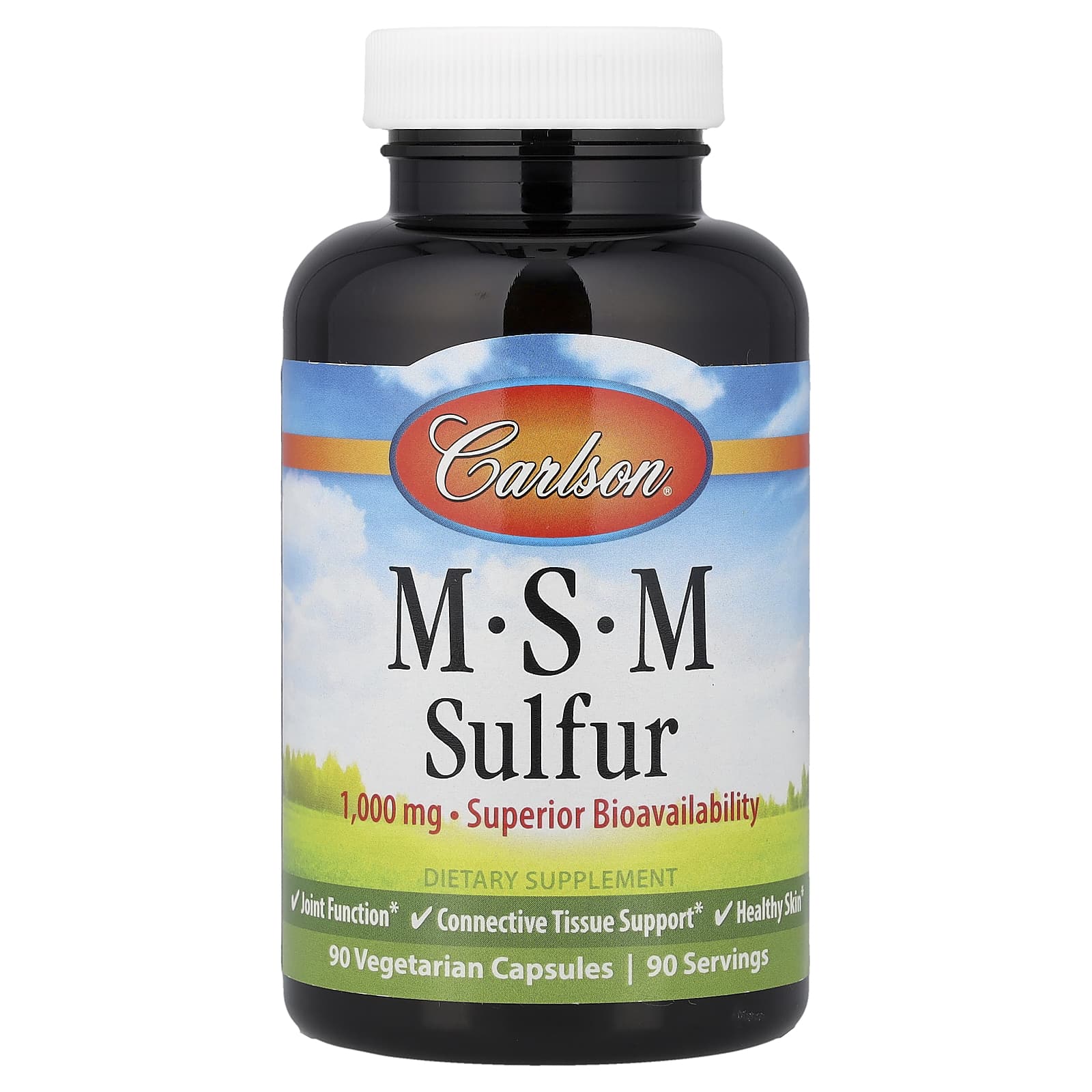 Carlson MSM Sulfur – 90 gélules végétales — Tunisie