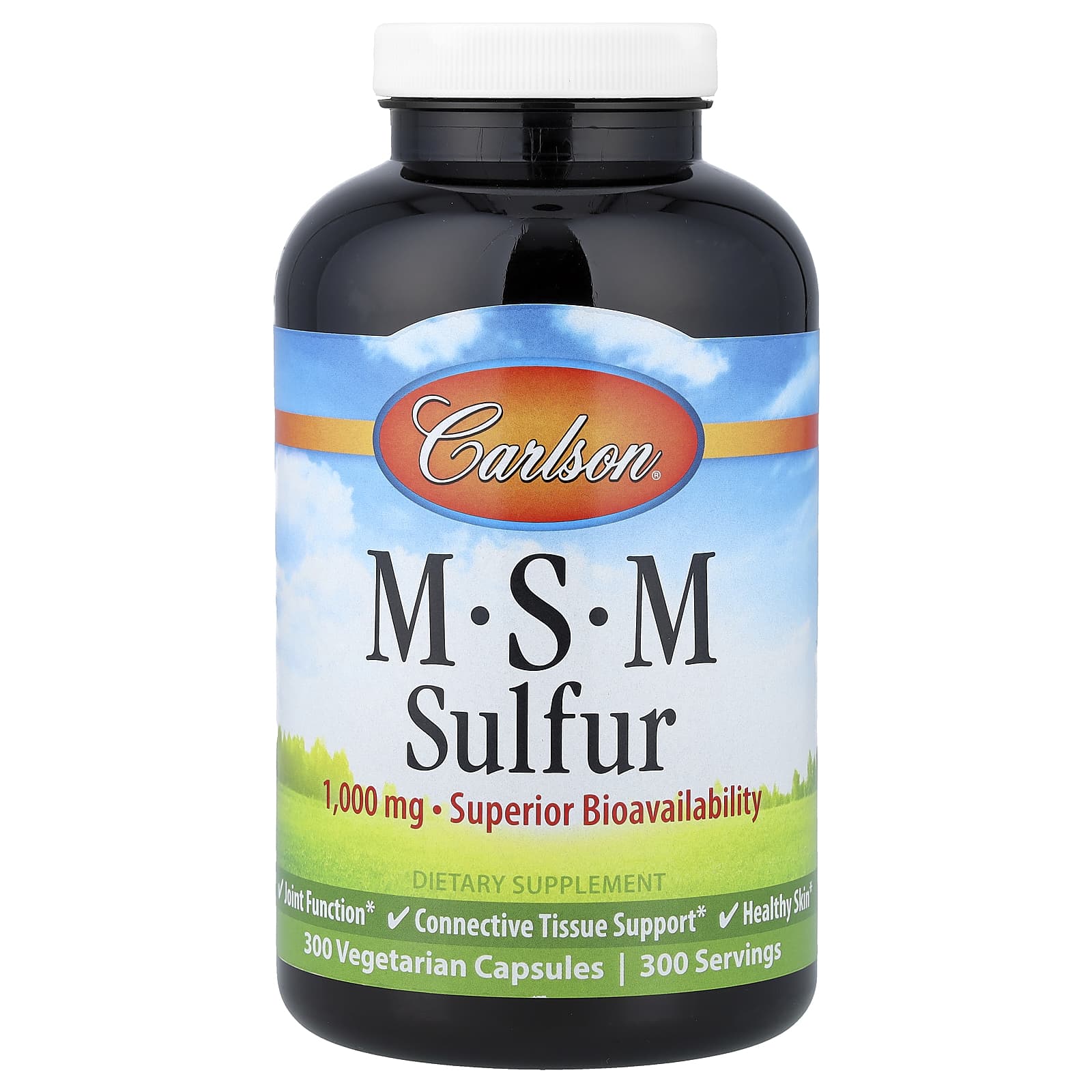 Carlson MSM Sulfur – 300 gélules végétales — Tunisie