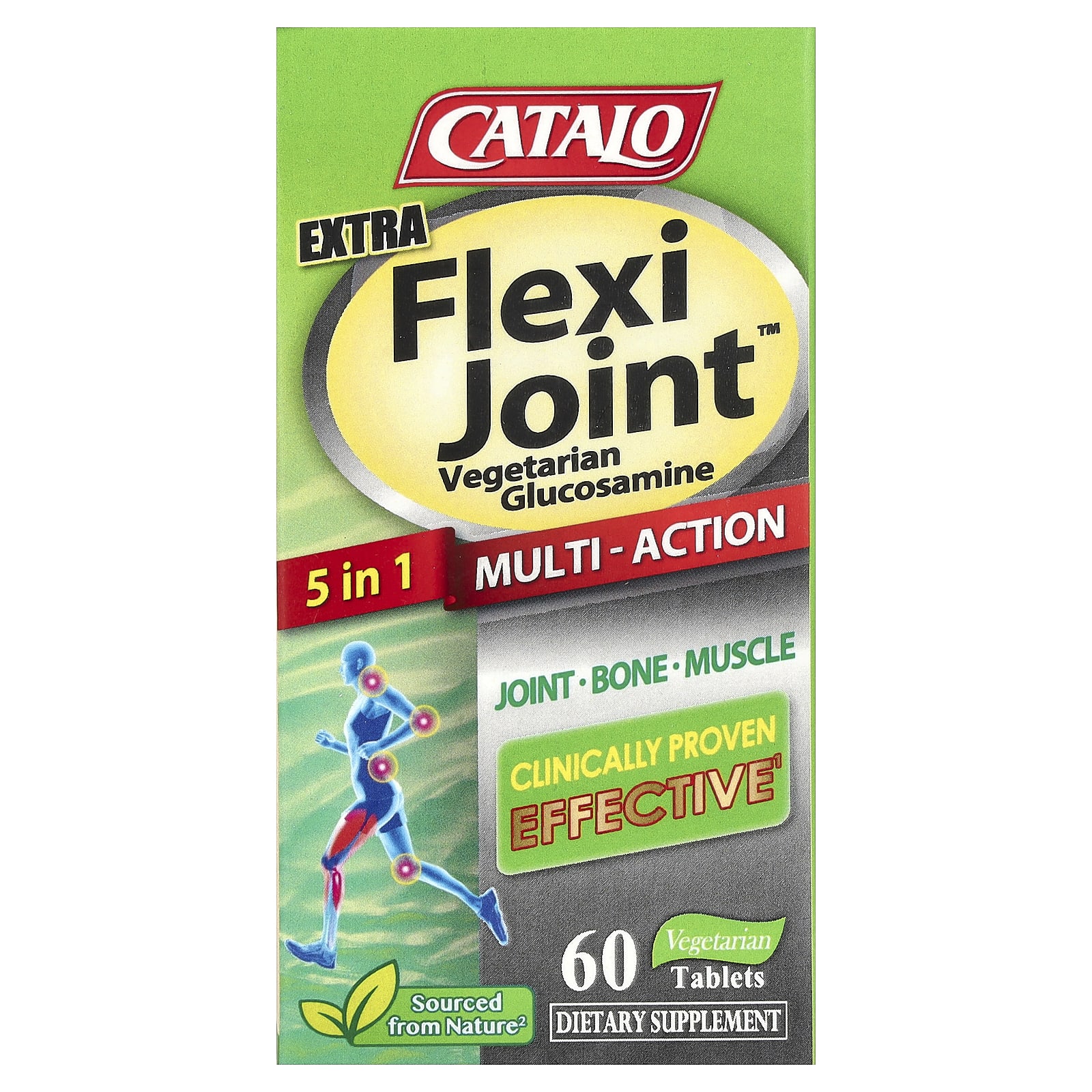CATALO Extra Flexi Joint Vegetarian Glucosamine, 60 Vegetarian Tablets — Tunisie