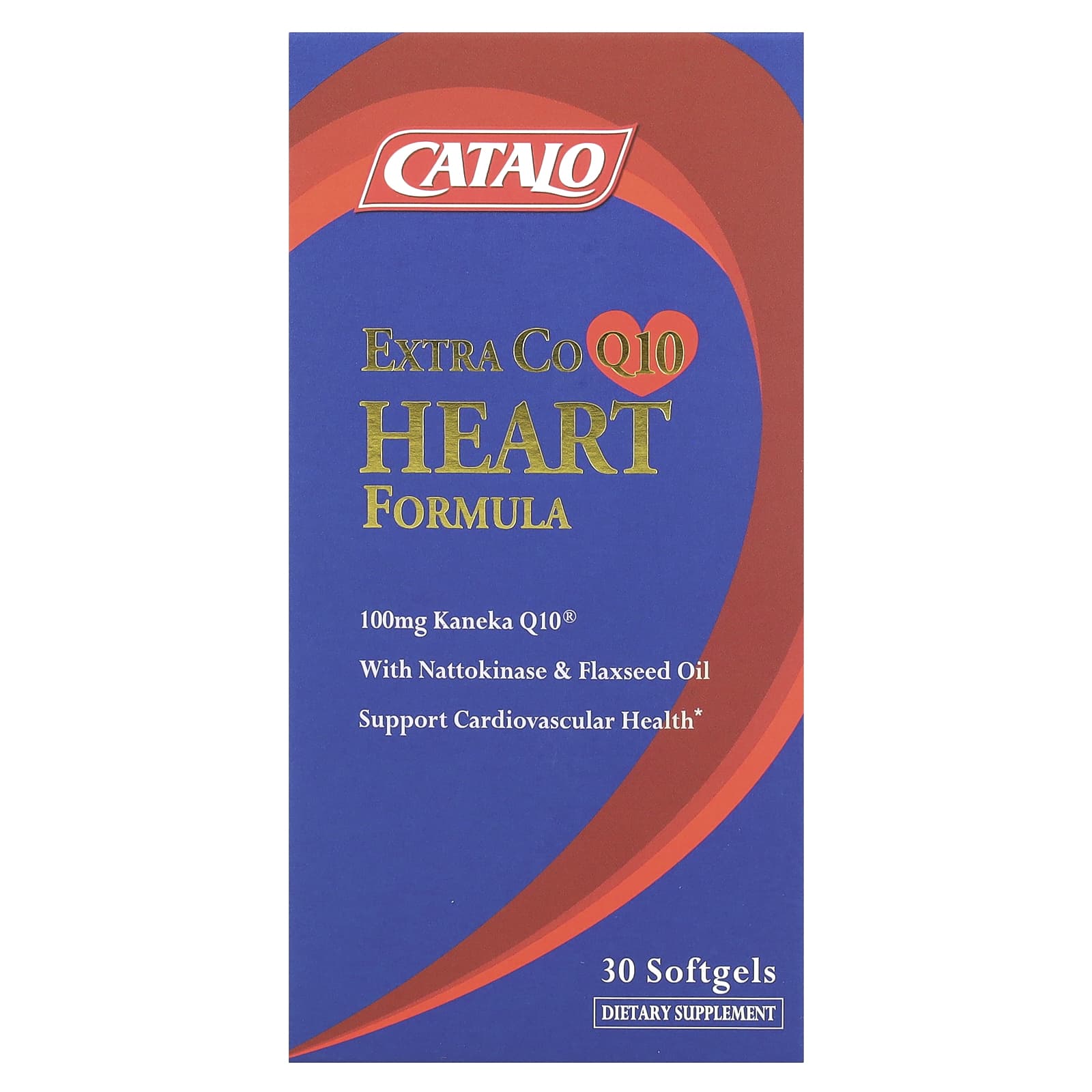 CATALO Extra CoQ10, Heart Formula with Nattokinase & Flaxseed Oil – 30 capsules molles — Tunisie