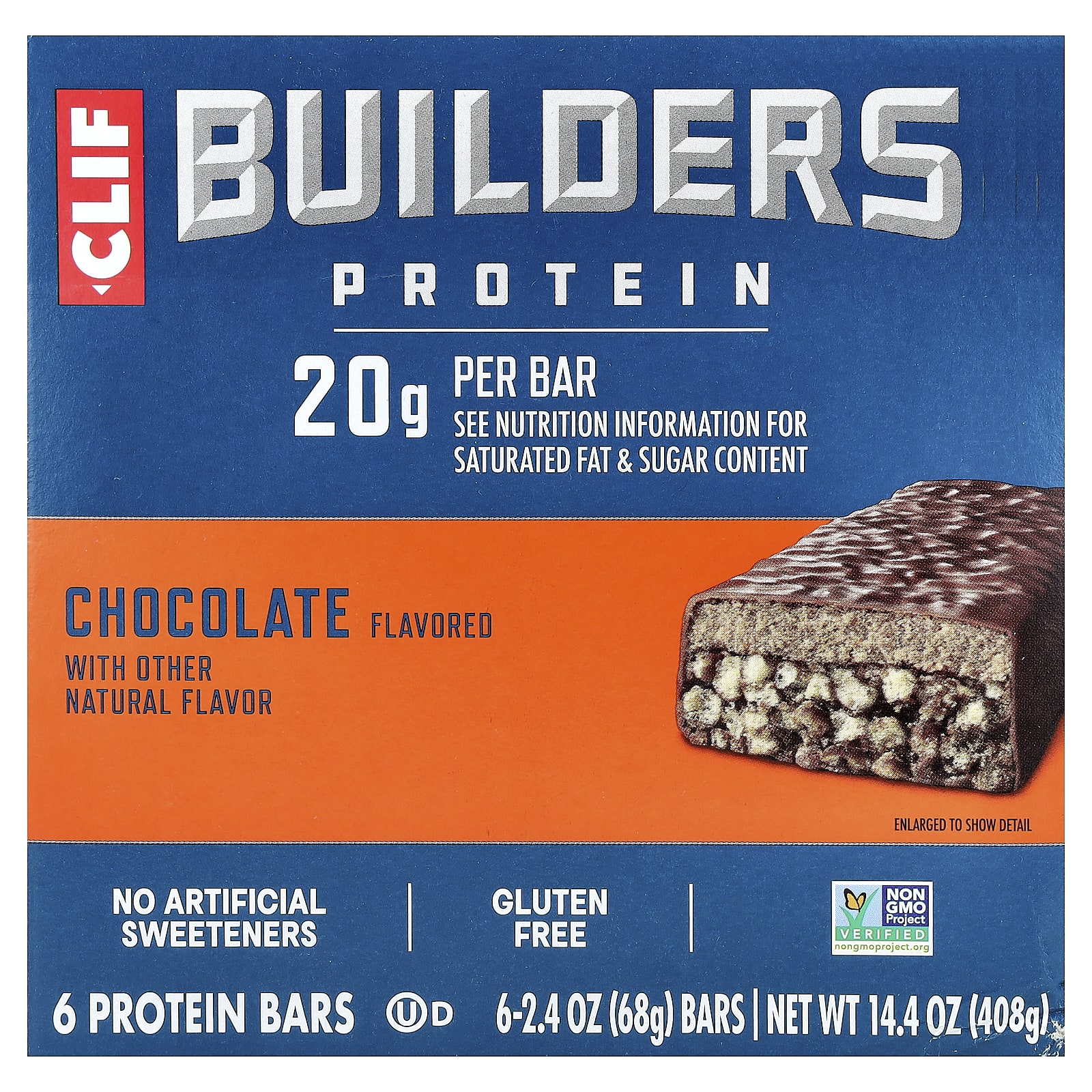 Clif Bar Builders Protein Bar – Chocolate – 68 g — Tunisie