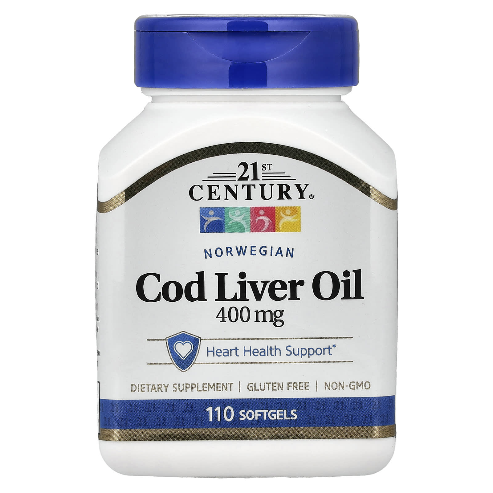 21st Century Norwegian Cod Liver Oil – 110 capsules molles — Tunisie