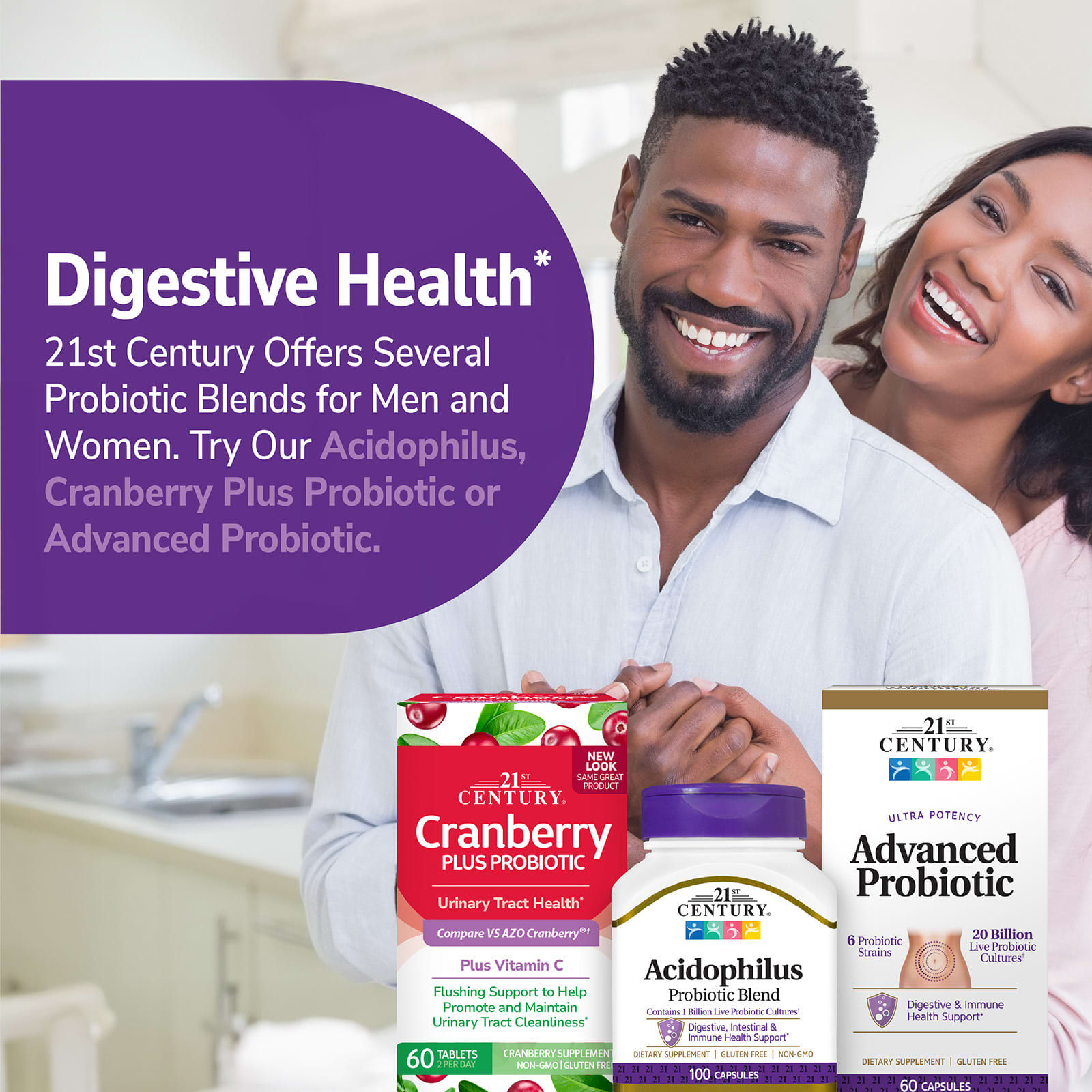 21st Century Acidophilus Probiotic Blend – 100 gélules — étiquette 8