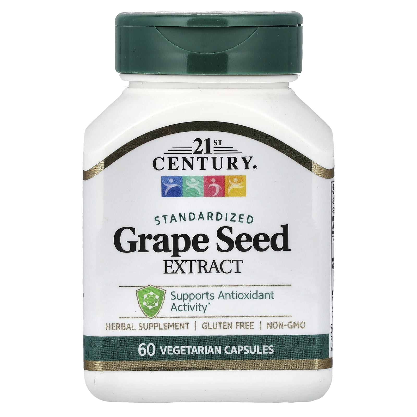 21st Century Grape Seed Extract, Standardized – Grape Seed Extract – 60 gélules végétales — Tunisie