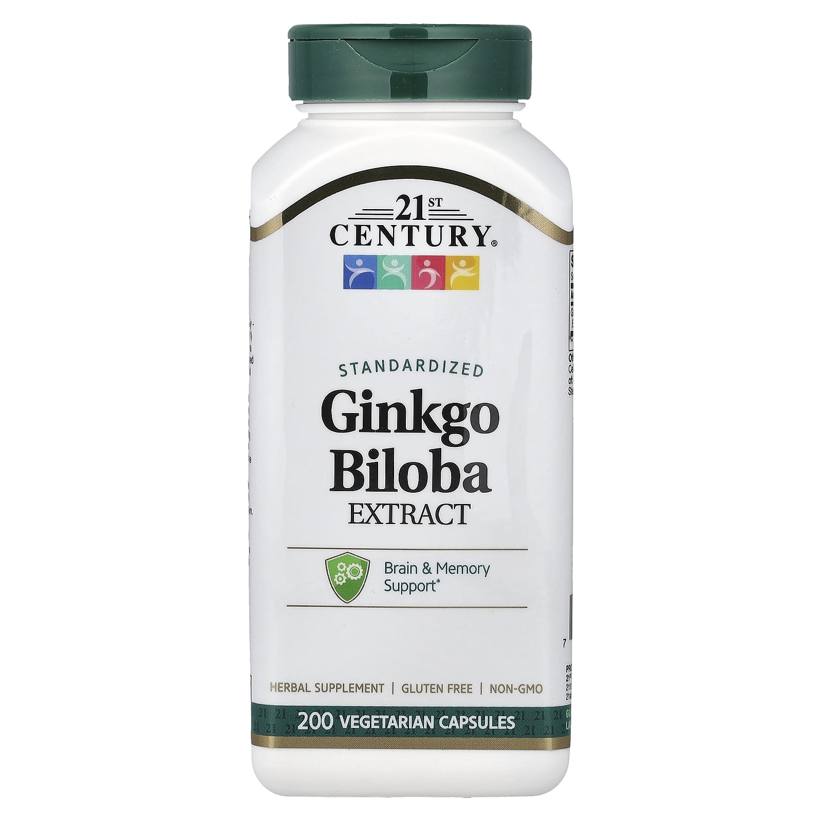 21st Century Ginkgo Biloba Extract, Standardized – 200 gélules végétales — Tunisie