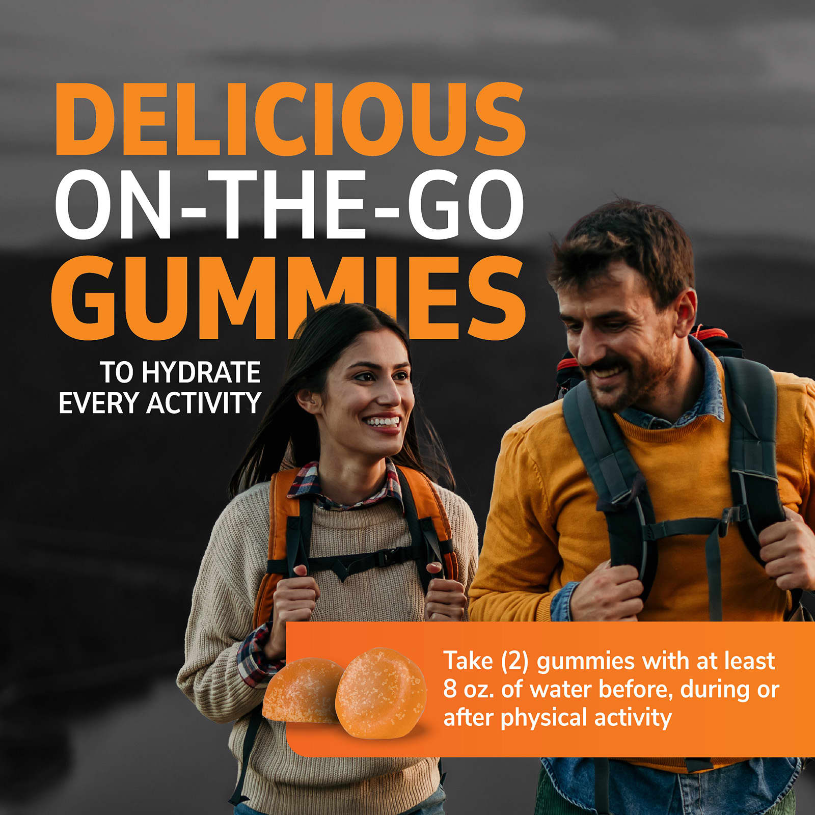 21st Century Electrolyte Hydrate Gummies – Orange – 60 gommes — étiquette 7