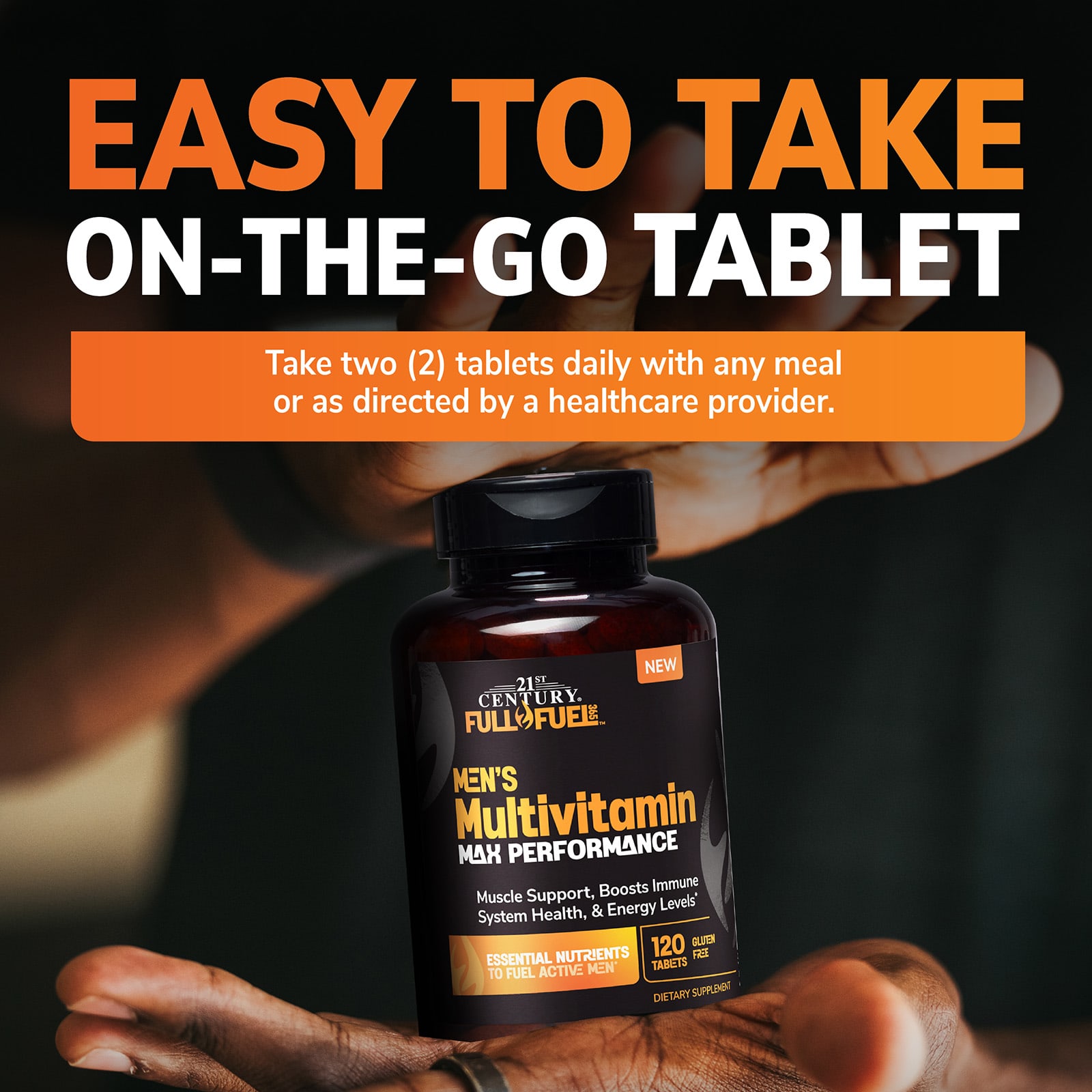 21st Century Full Fuel 365, Men's Multivitamin, Max Performance – 120 comprimés — étiquette 7