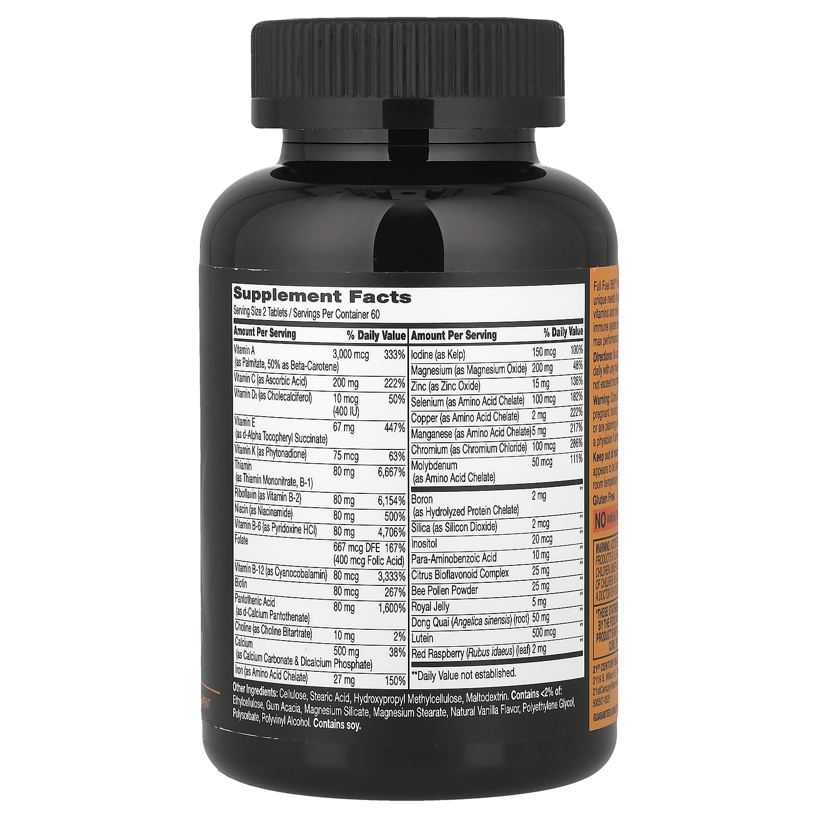 21st Century Full Fuel 365, Women's Multivitamin, Max Performance – 120 comprimés — photo 2 sur 2