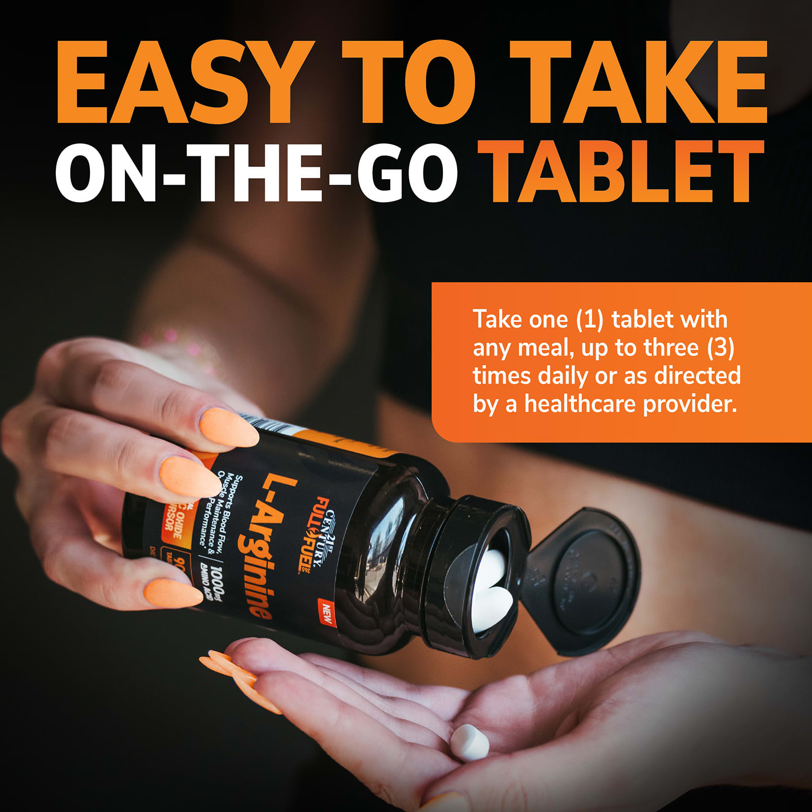 21st Century Full Fuel 365, L-Arginine – 90 comprimés — étiquette 7
