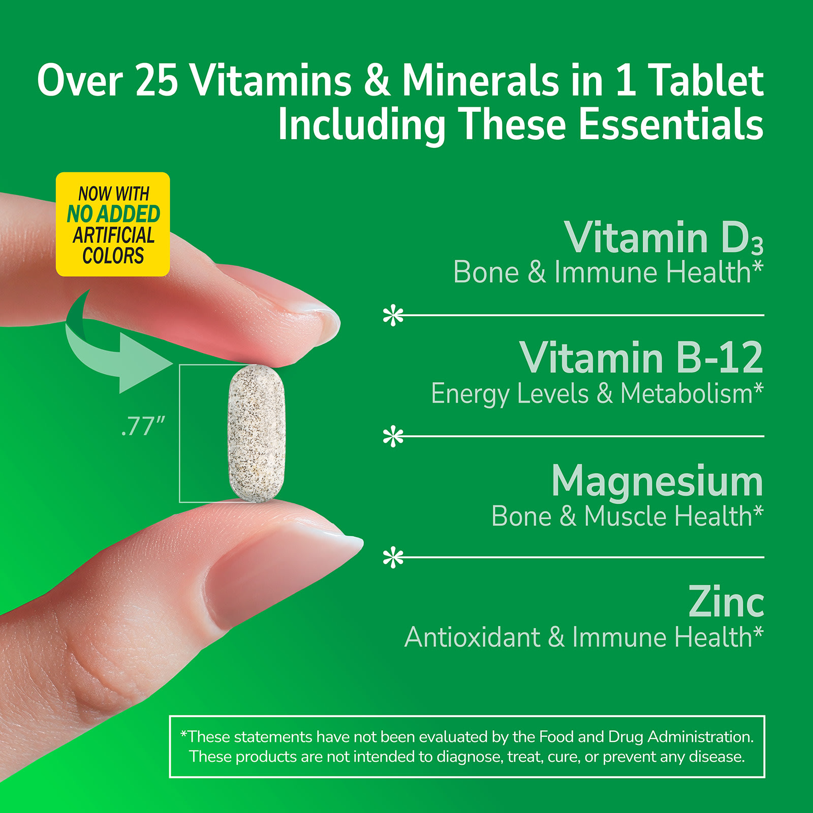 21st Century Sentry, Adults Multivitamin & Multimineral Supplement – 130 comprimés — étiquette 1