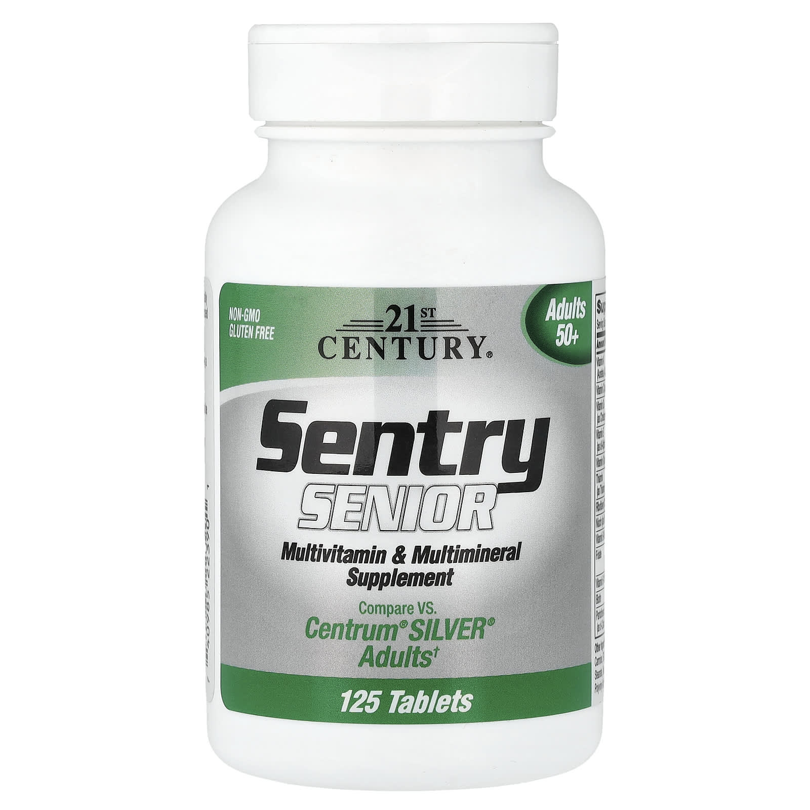 21st Century Sentry Senior, Multivitamin & Multimineral Supplement – 125 comprimés — Tunisie