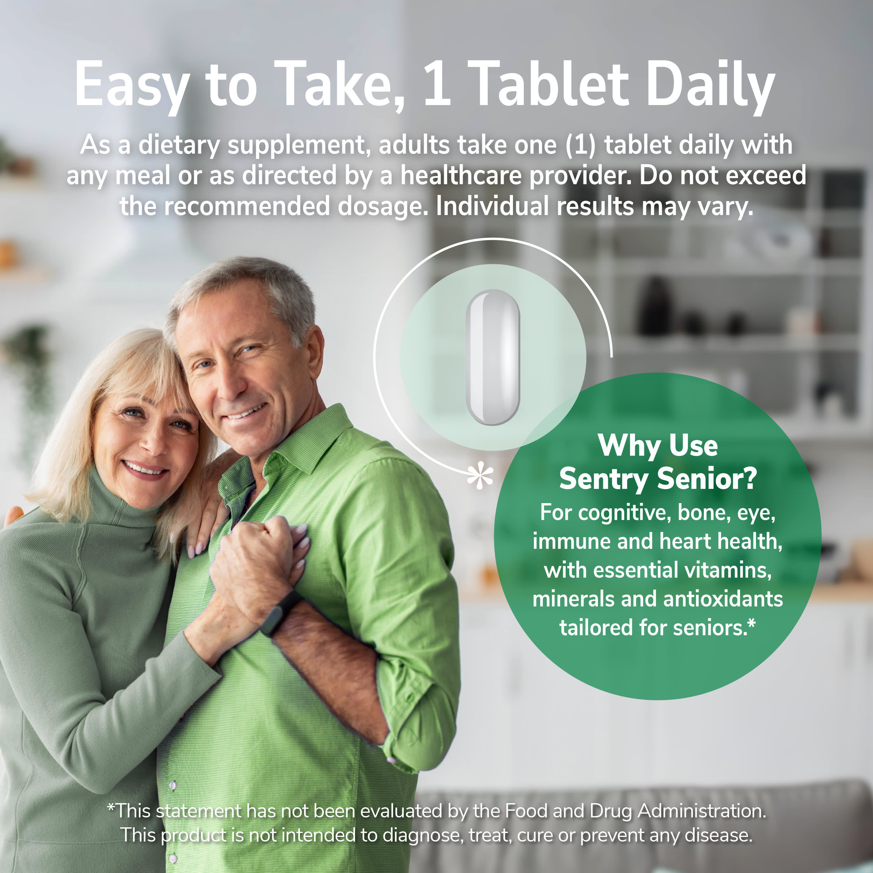 21st Century Sentry Senior, Multivitamin & Multimineral Supplement – 125 comprimés — étiquette 6