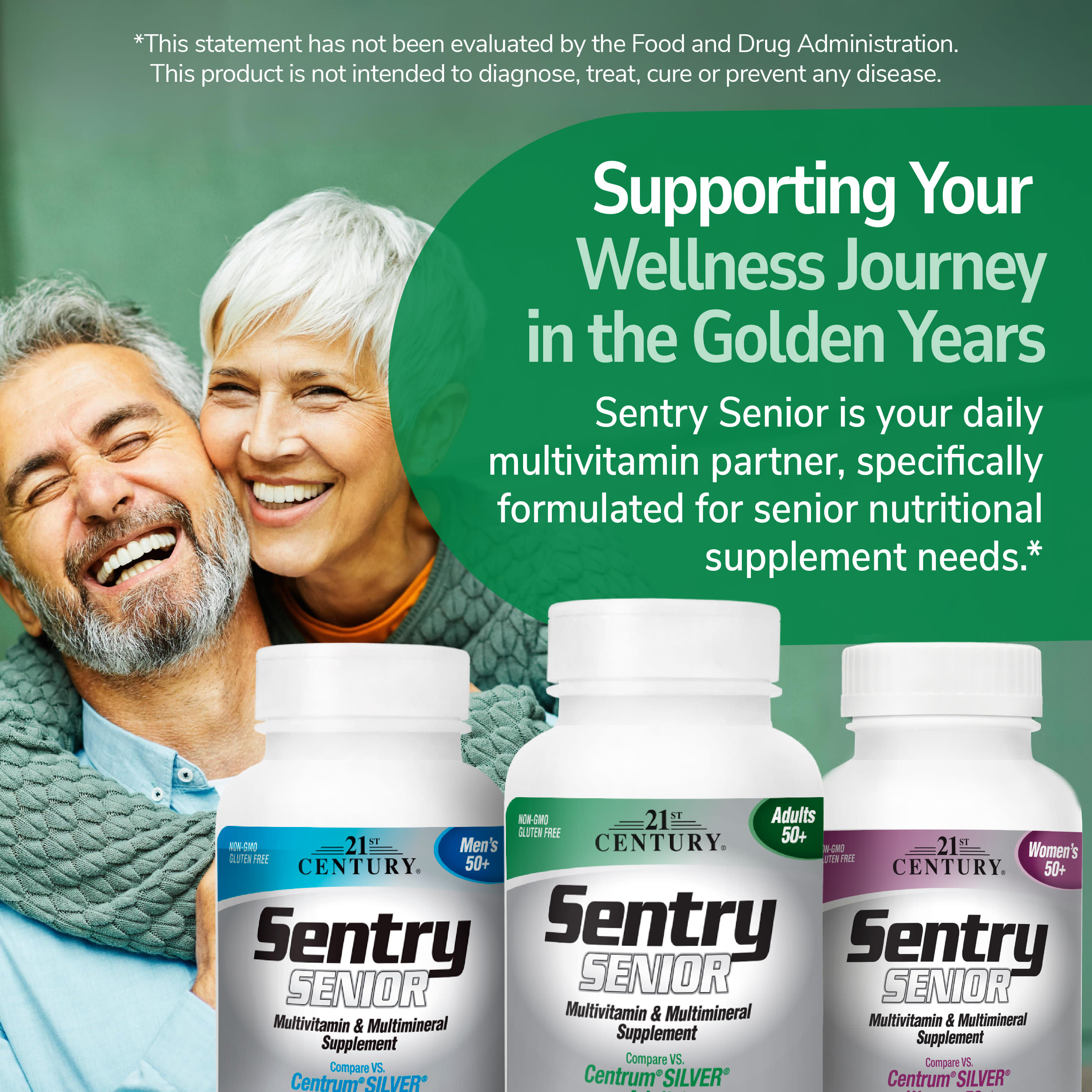 21st Century Sentry Senior, Multivitamin & Multimineral Supplement – 125 comprimés — étiquette 7