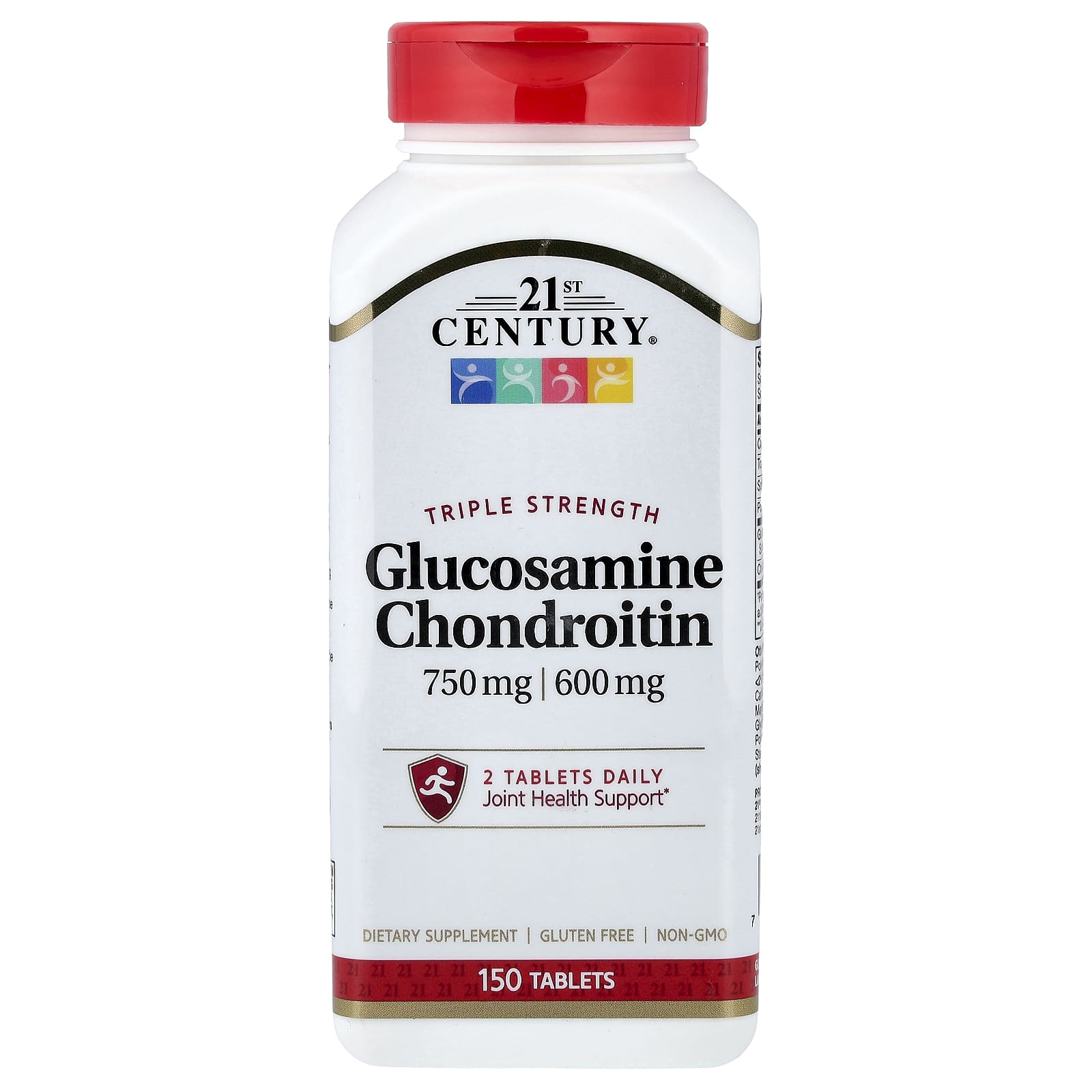 21st Century Glucosamine Chondroitin, Triple Strength – 150 comprimés — Tunisie