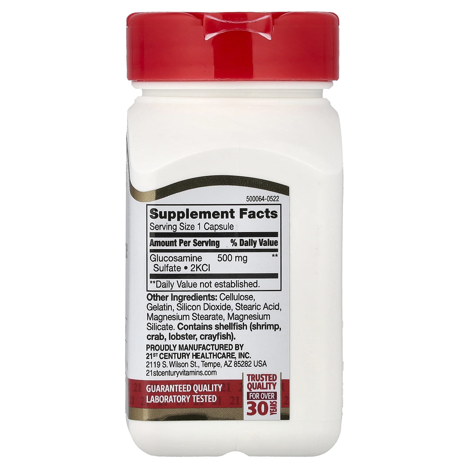 21st Century Glucosamine Relief – 500 mg — photo 2 sur 2