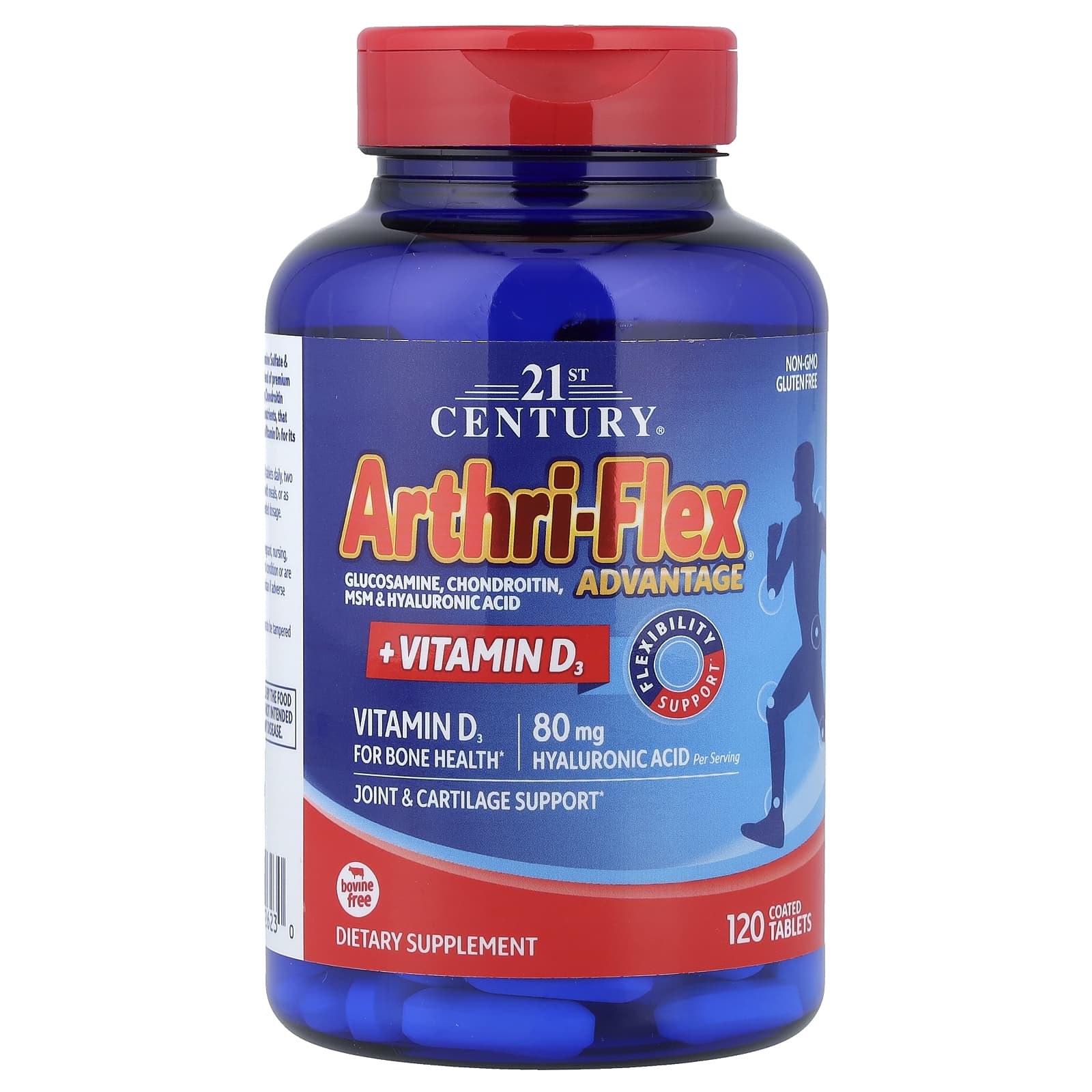 21st Century Arthri-Flex Advantage + Vitamin D3, 120 Coated Tablets — étiquette 1
