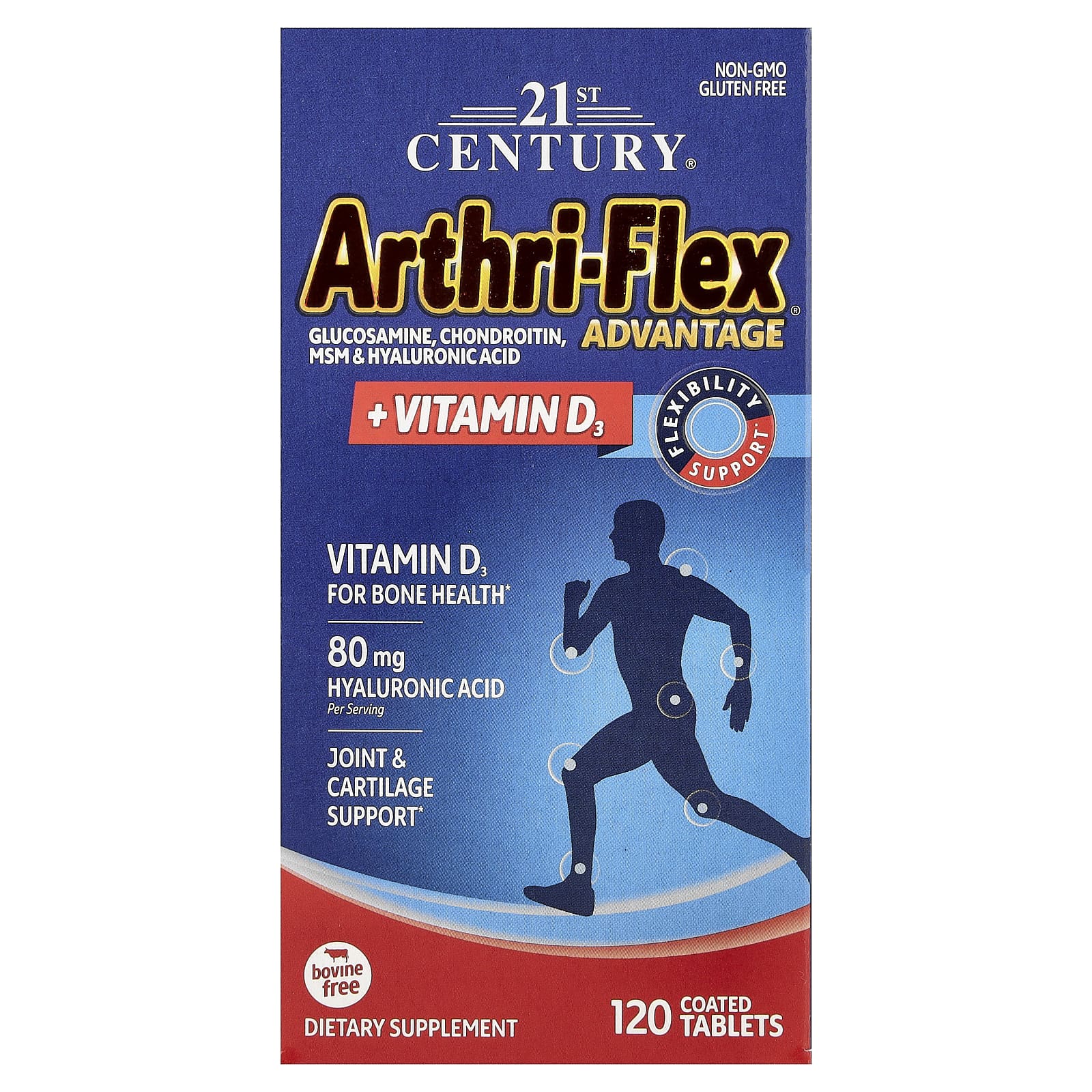 21st Century Arthri-Flex Advantage + Vitamin D3, 120 Coated Tablets — Tunisie