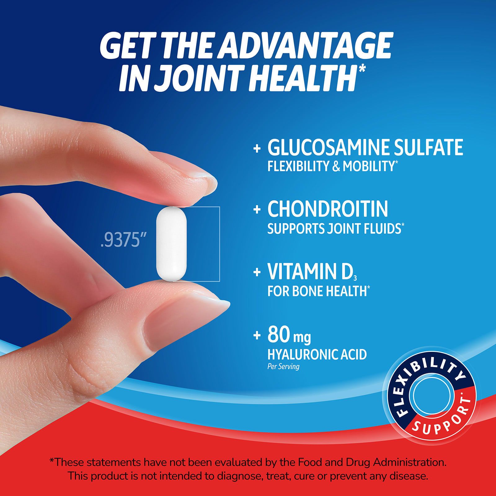 21st Century Arthri-Flex Advantage + Vitamin D3, 120 Coated Tablets — étiquette 4