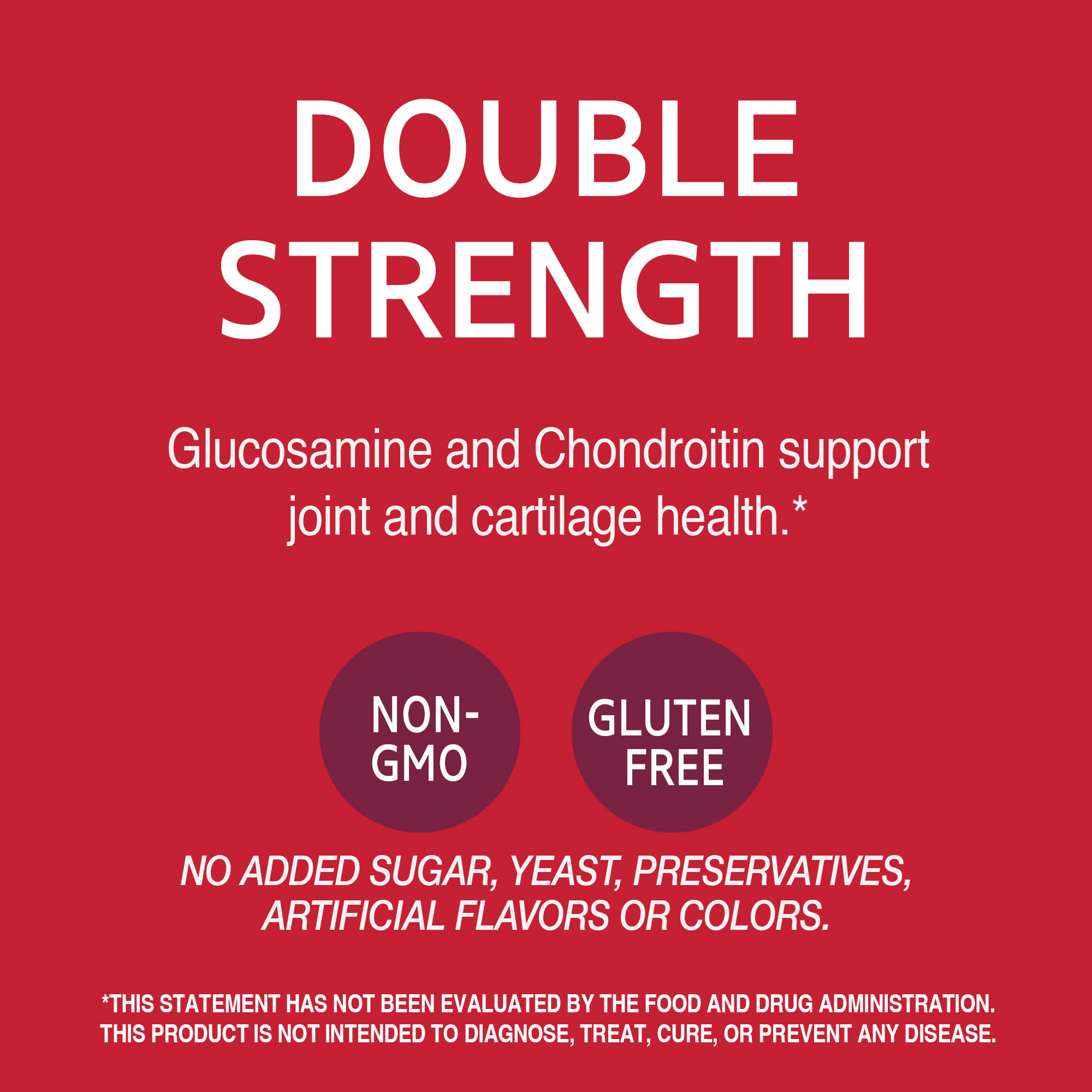 21st Century Glucosamine Chondroitin – 180 comprimés — étiquette 3