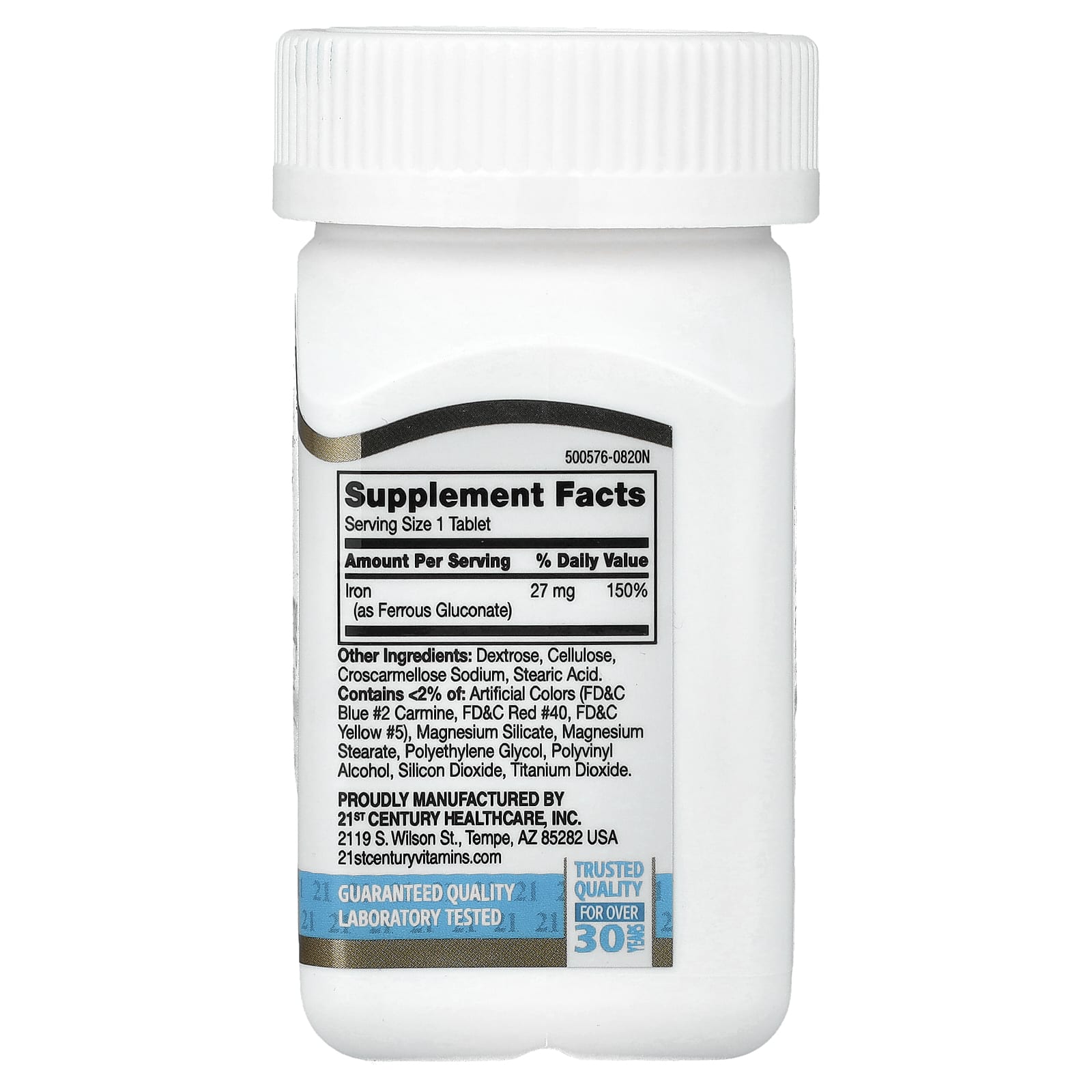 21st Century High-Potency Iron – 27 mg — photo 2 sur 2