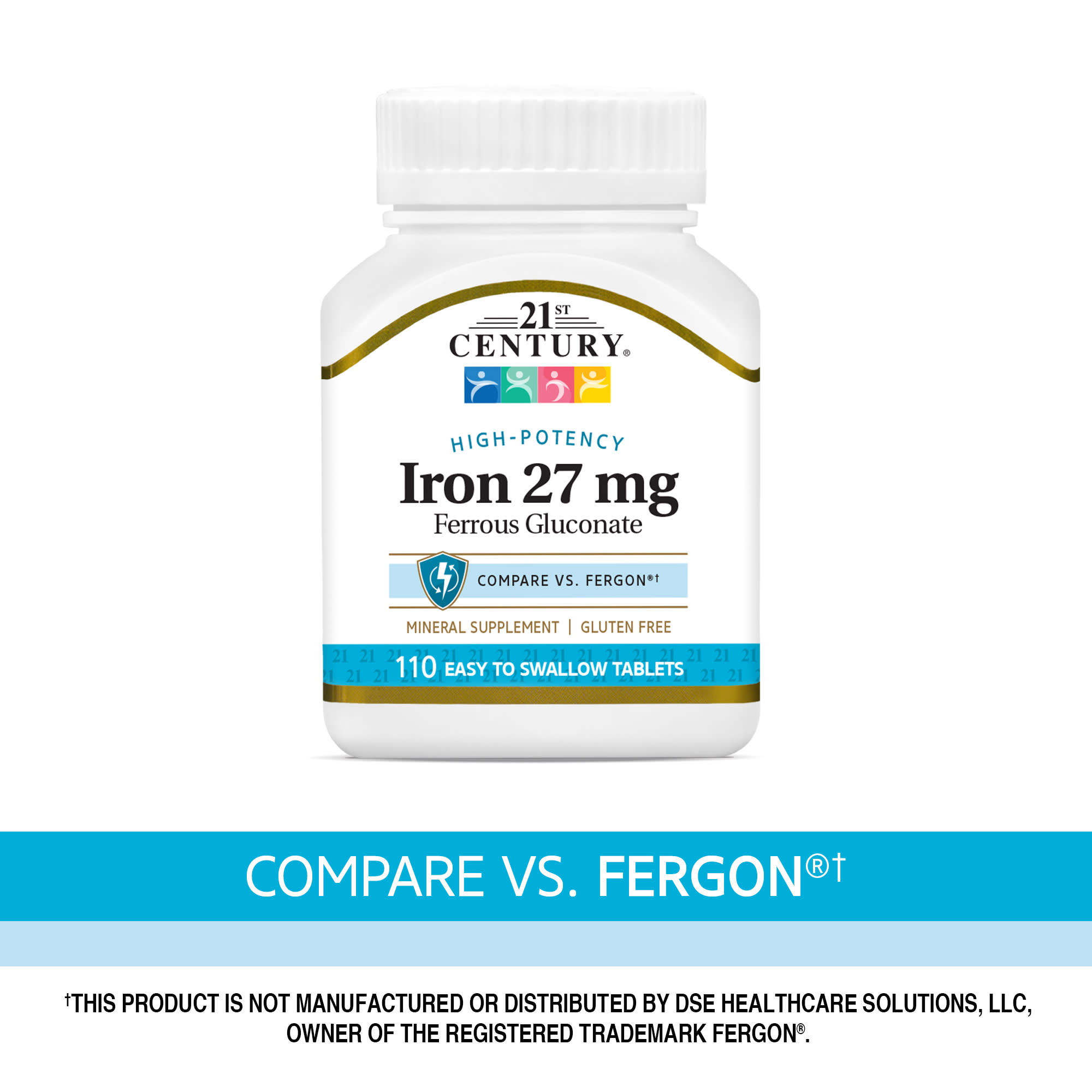 21st Century High-Potency Iron – 27 mg — étiquette 2