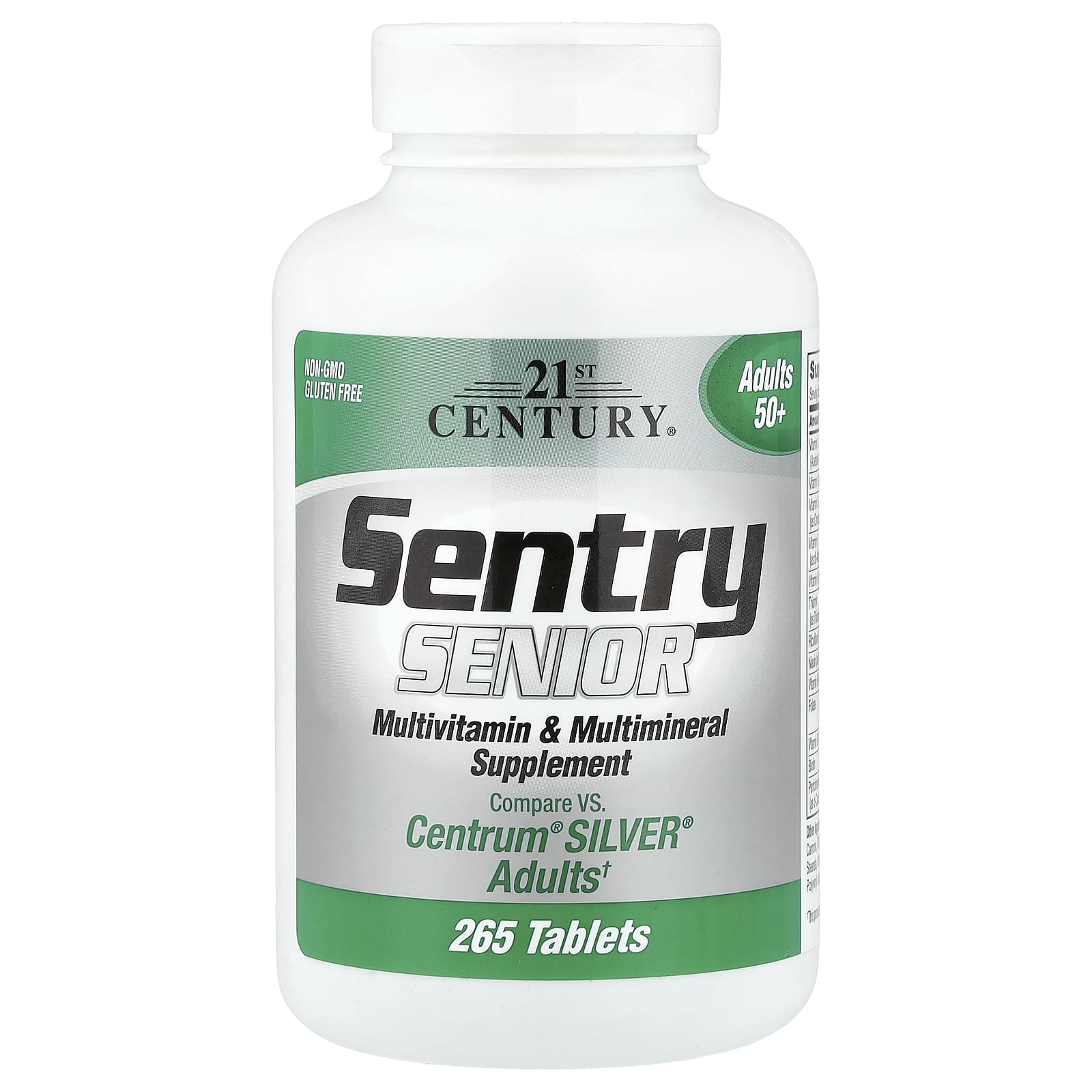 21st Century Sentry Senior, Multivitamin & Multimineral Supplement – 265 comprimés — Tunisie