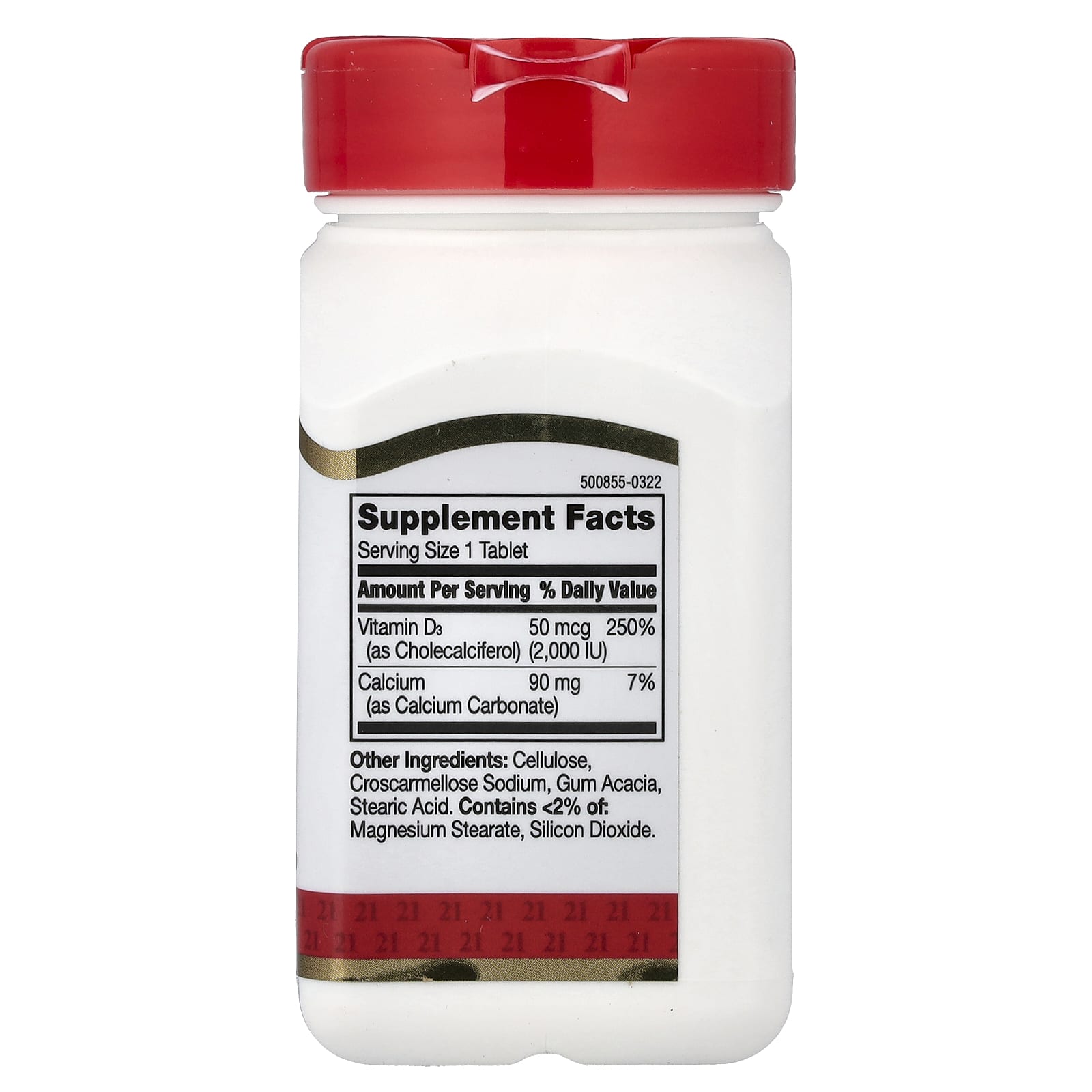21st Century Vitamin D3 – 50 µg – 110 comprimés — photo 2 sur 2
