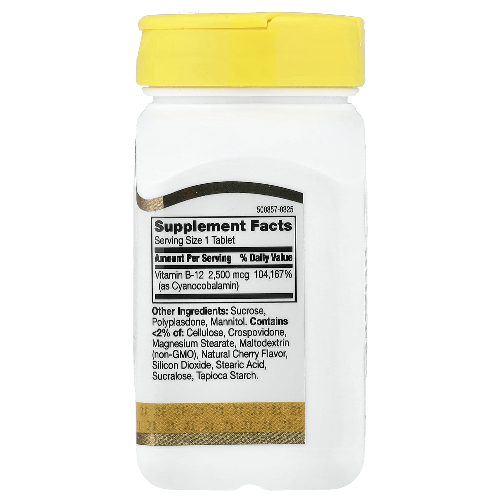 21st Century Vitamin B-12 – Cherry – 2 500 µg – 110 comprimés — photo 2 sur 2